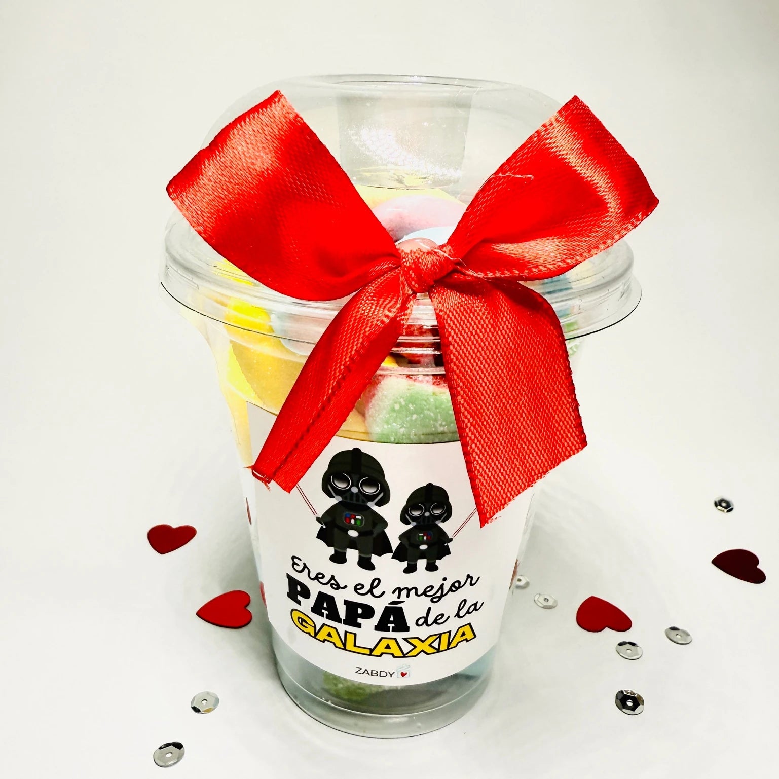 Vaso de Gominolas y Nubes – “Eres el Mejor Papá de la Galaxia”