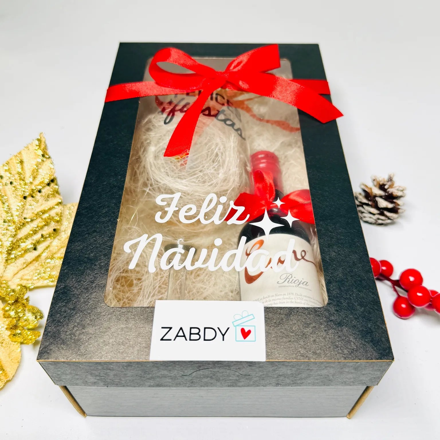 Mini Pack Navidad — Copa + Mini Vino