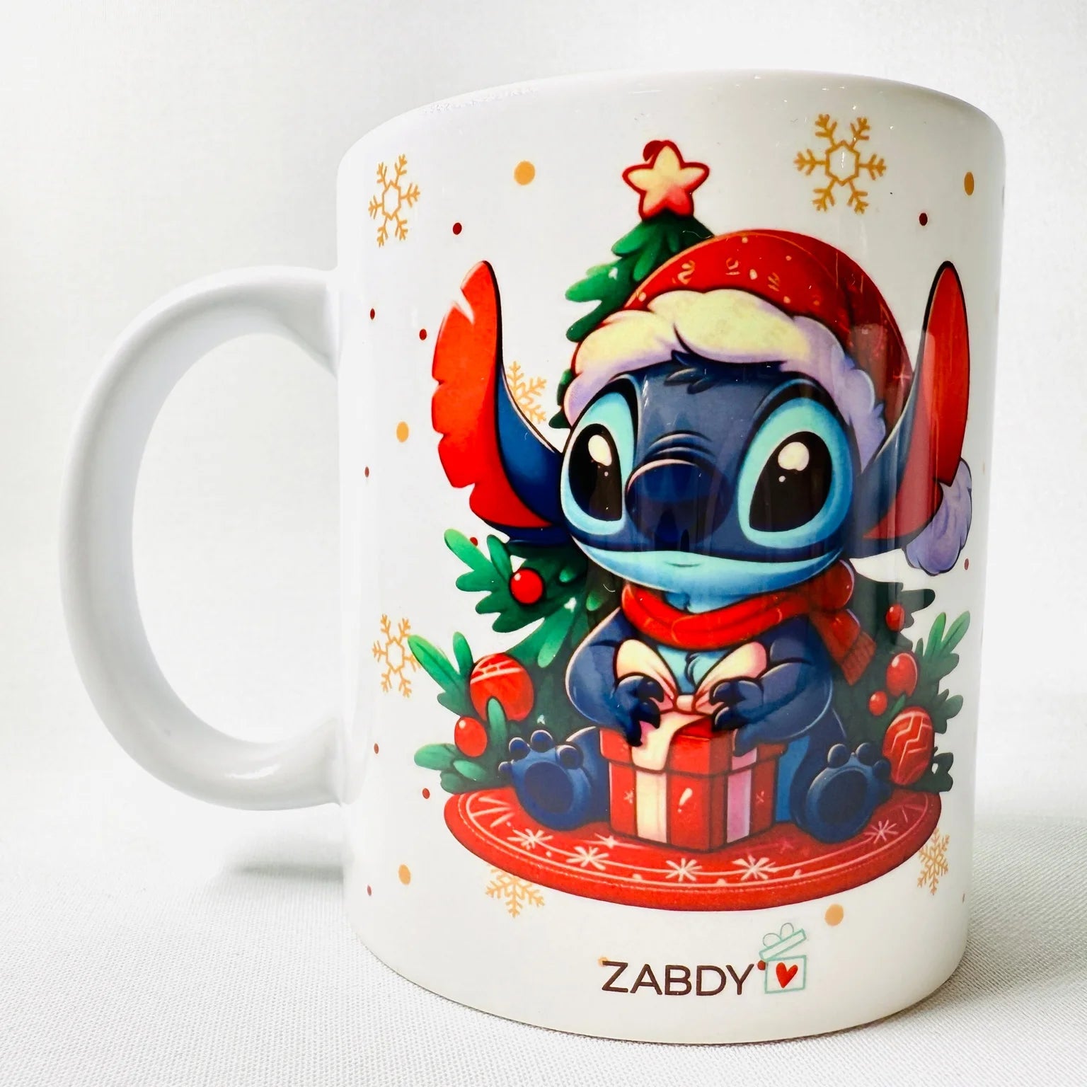 Taza Stitch Navidad Regalo – Detalle Navideño Original y Tierno