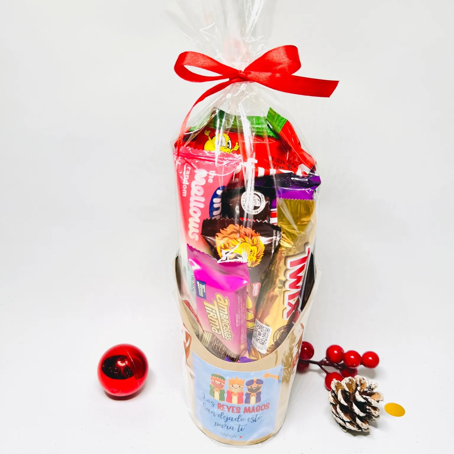 Composición de chuches y chocolatinas – Especial Reyes