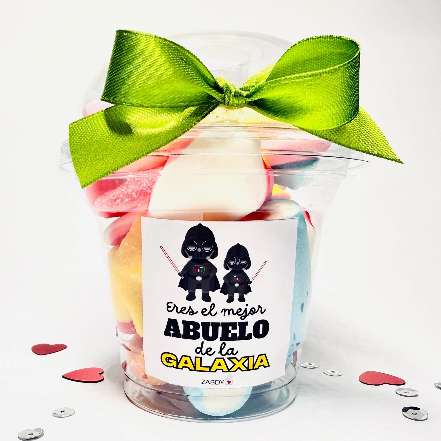 Vaso de Gominolas y Nubes  – “Eres el Mejor Abuelo de la Galaxia”