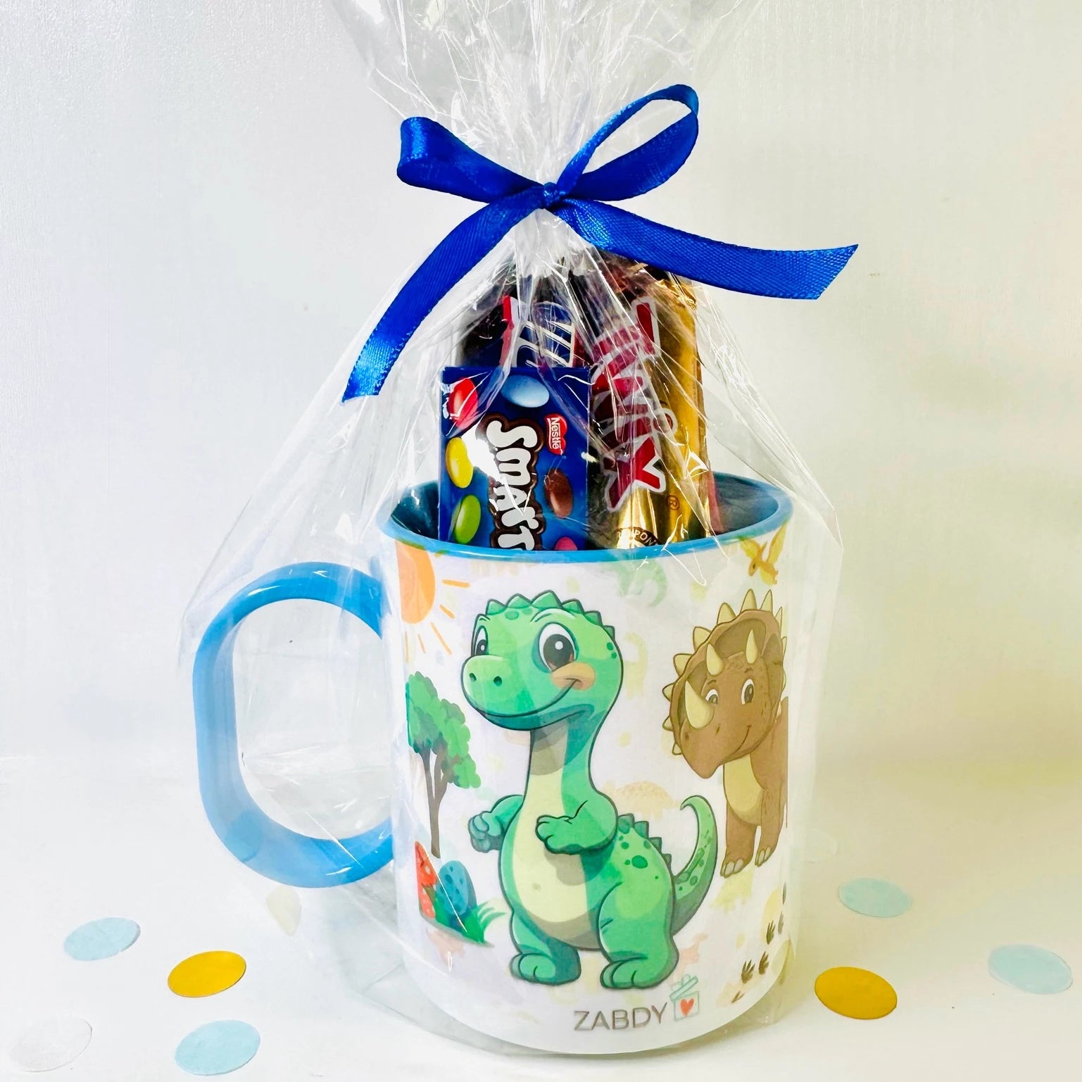 Taza Dinosaurios con Chocolatinas – Regalo Dulce