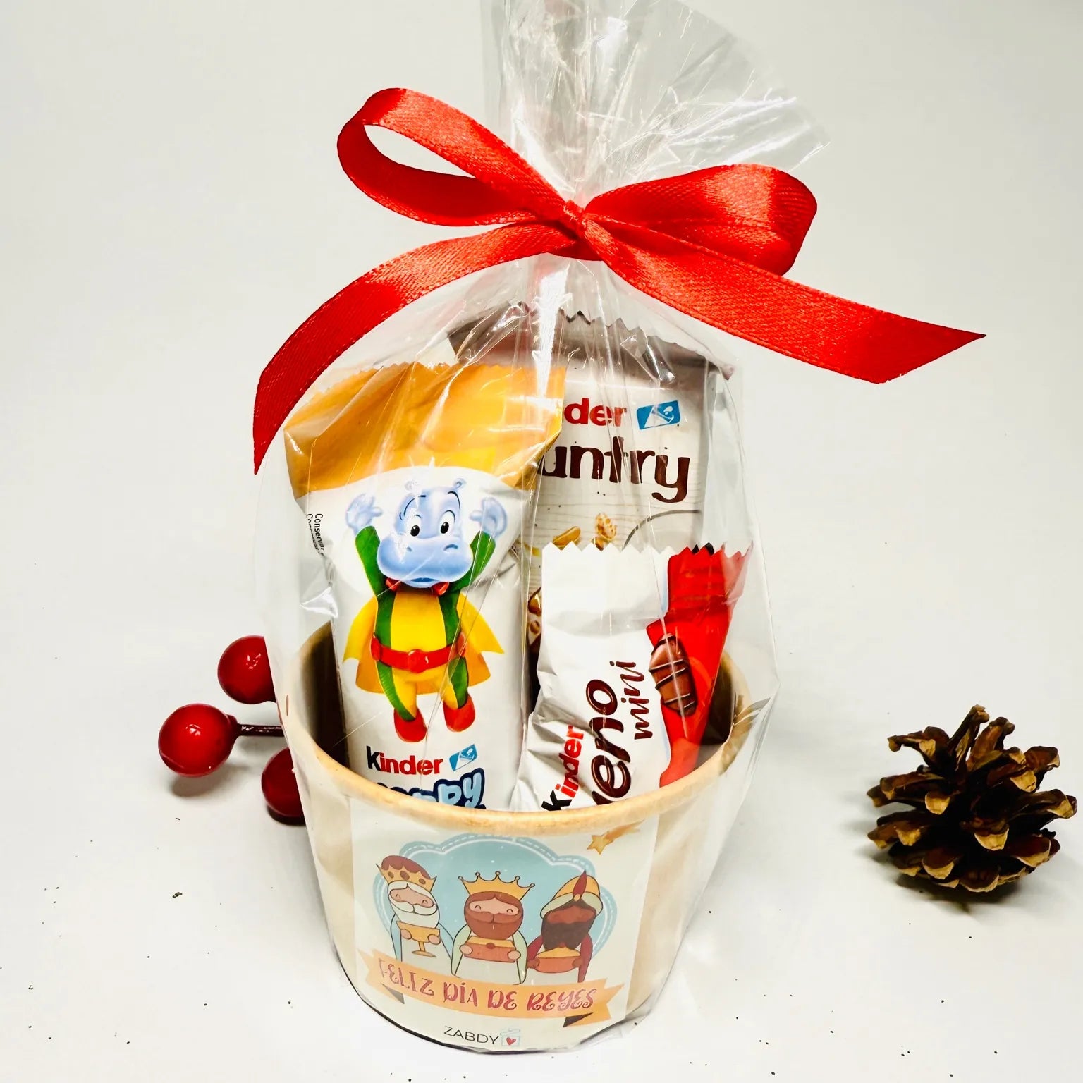 Tarro Kraft Mini con Chocolates – Especial Reyes