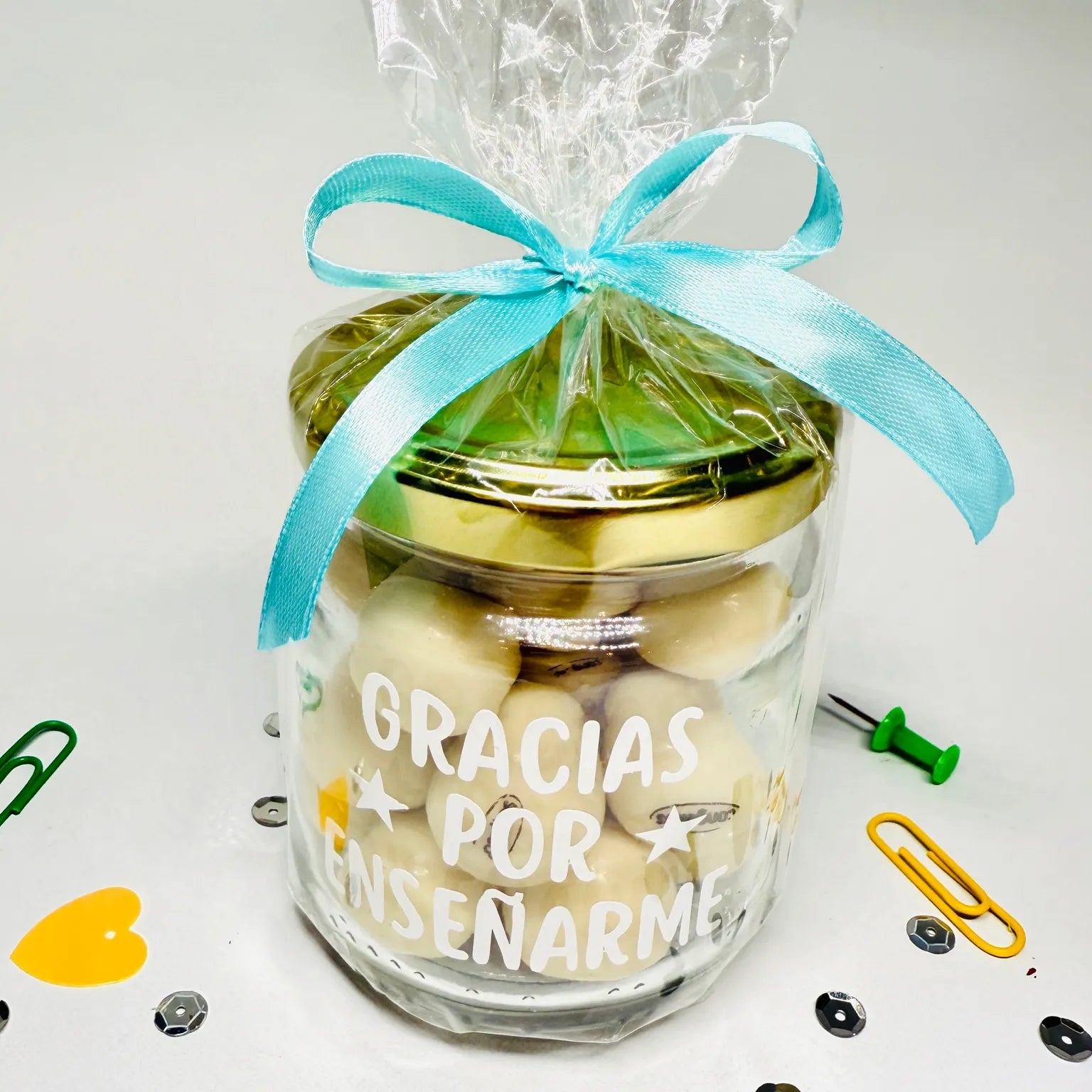 Bote de Cristal "Gracias por Enseñarme"