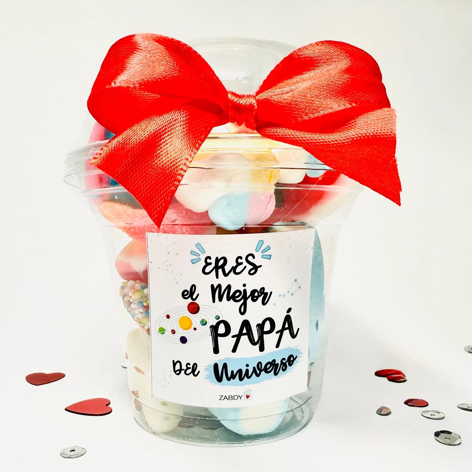 Vaso de Gominolas y Nubes  – “Eres el Mejor Papá del Universo”