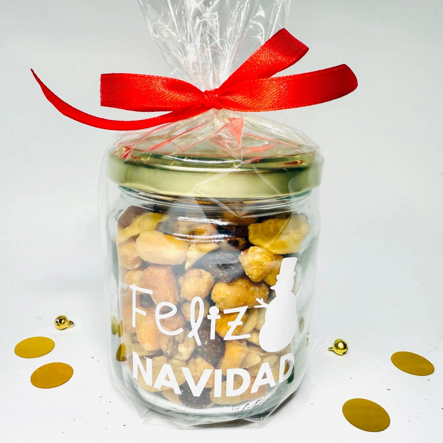 Bote de Frutos Secos “Feliz Navidad”