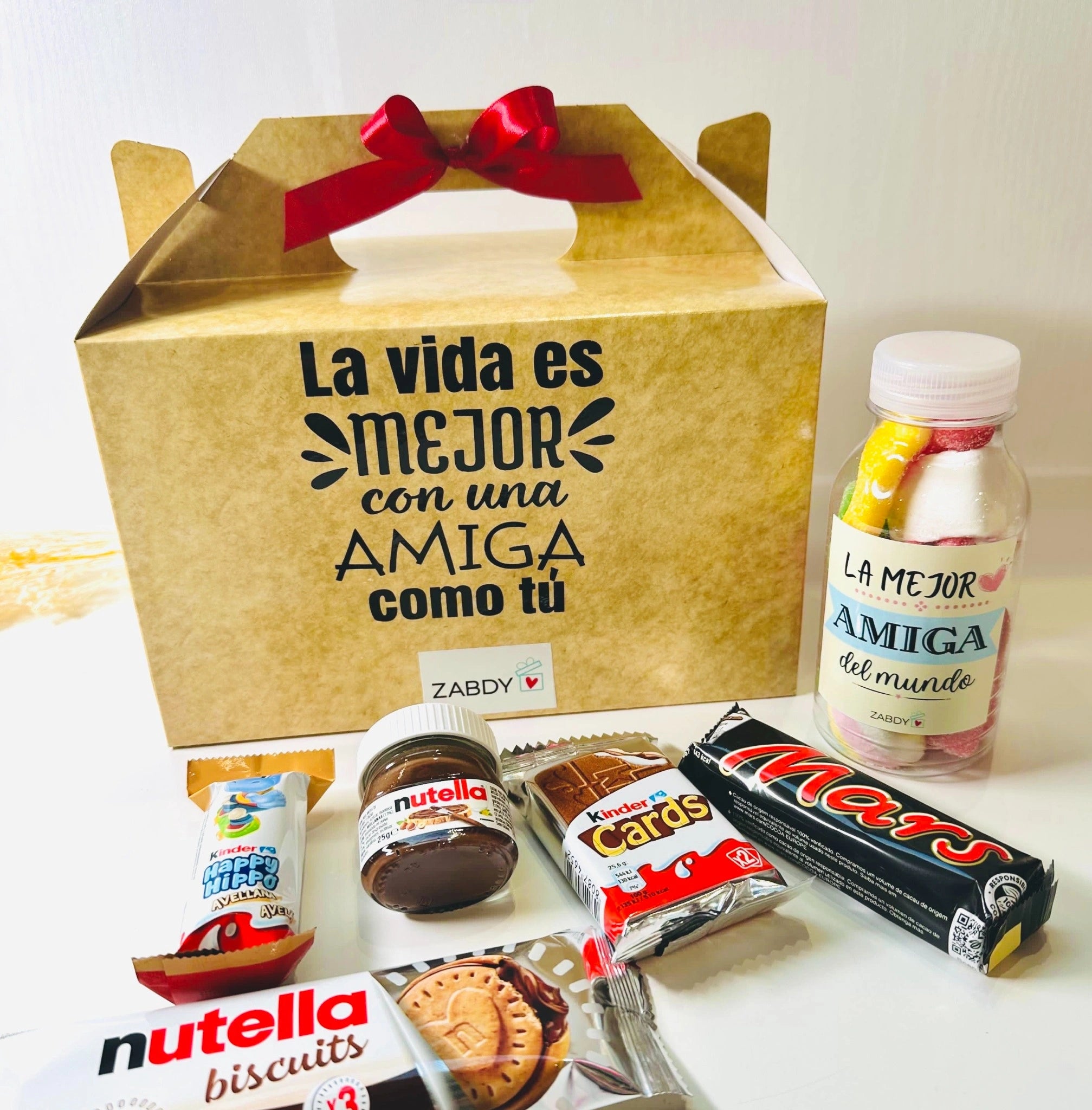 Caja Regalo Picnic “La Vida Es Mejor Con Una Amiga Como Tú” – Detalle dulce y original