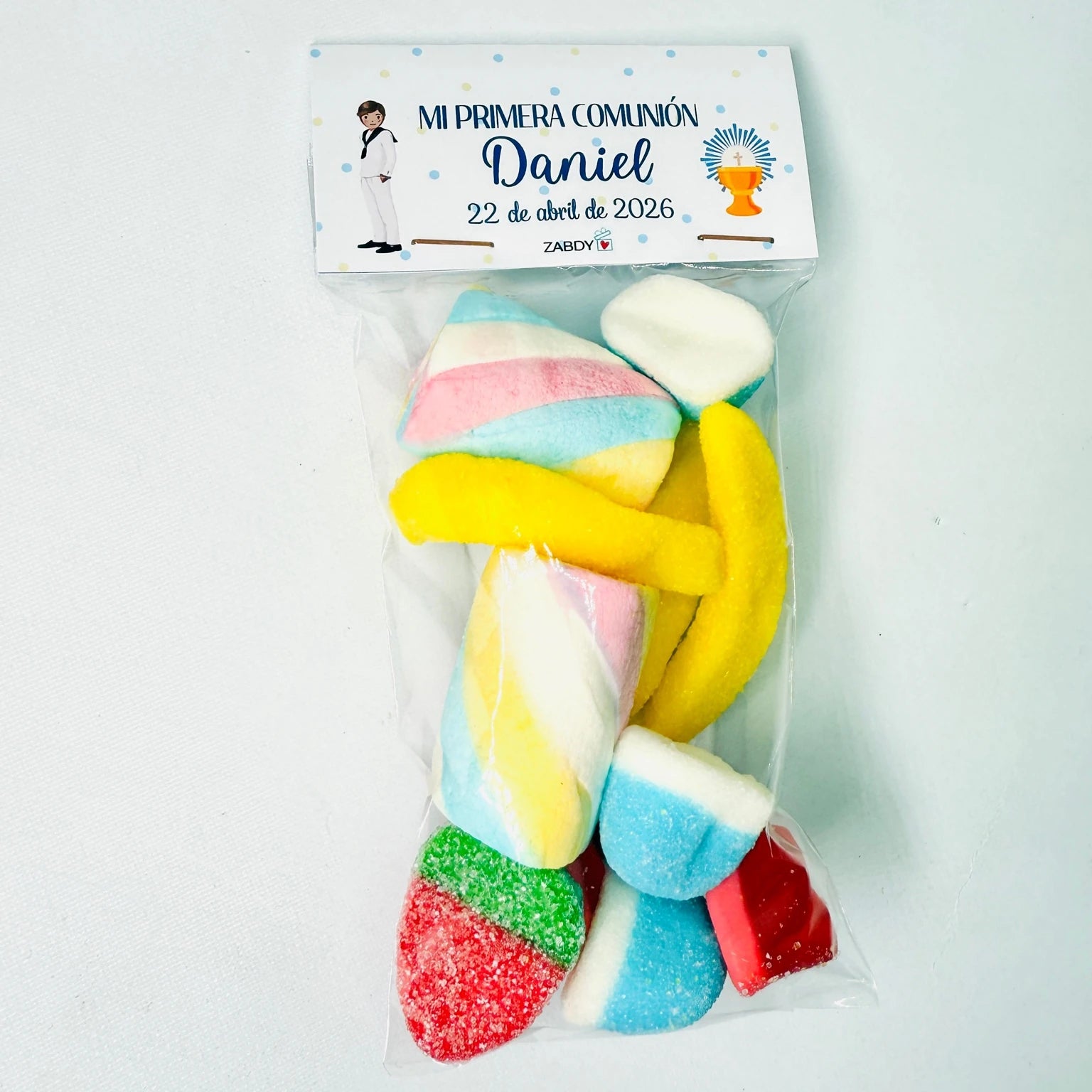 Bolsa De Gominolas Y Nubes Con Etiqueta Personalizada