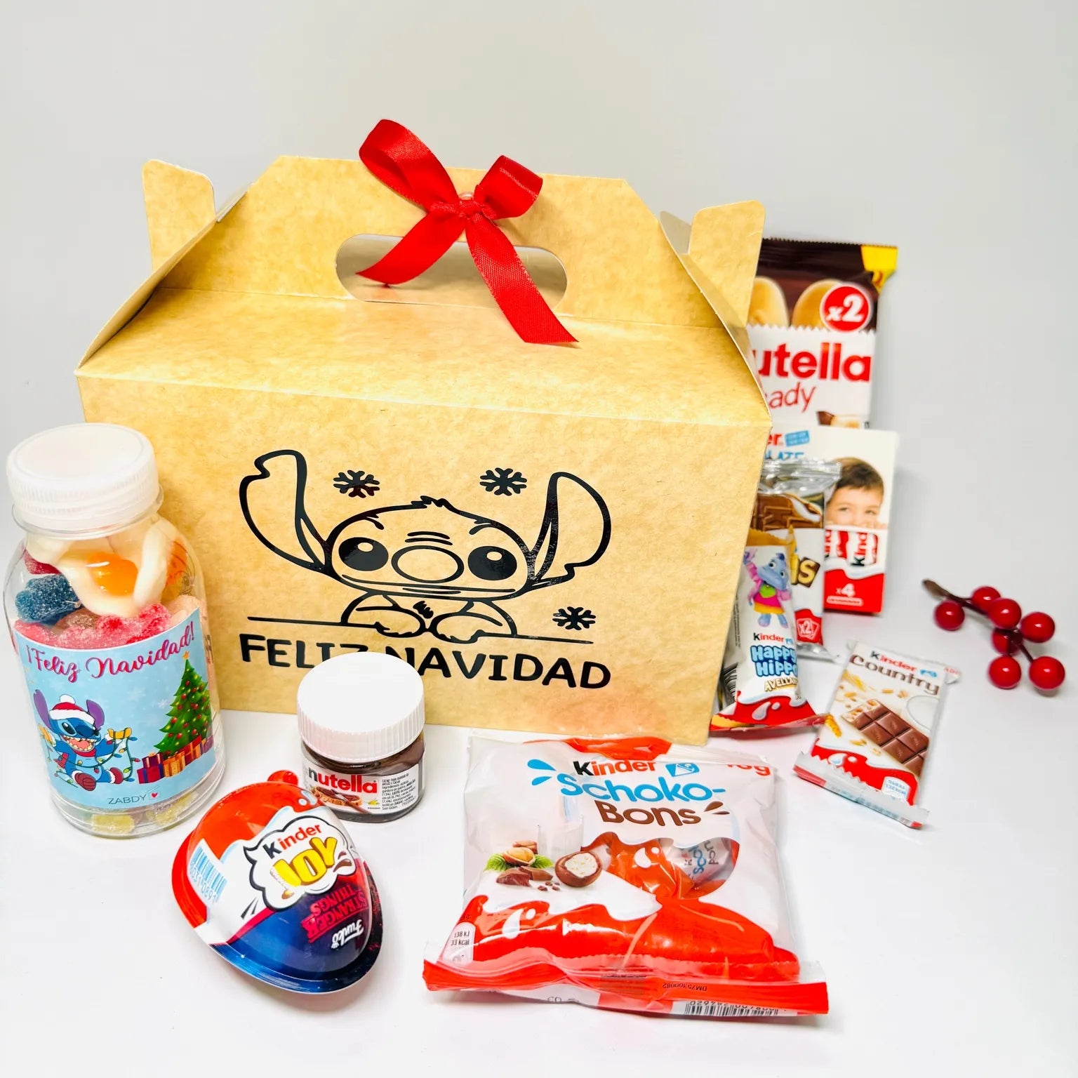 Caja Picnic Navidad con Chocolates y Dulces – Regalo Navideño Original