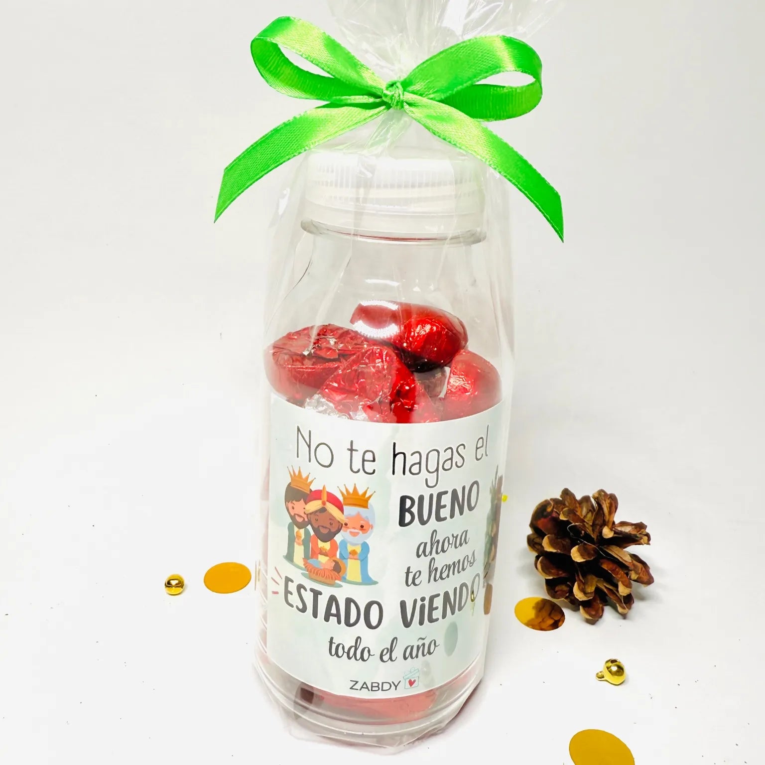 Botella de Bombones de Corazón – Edición Reyes Magos