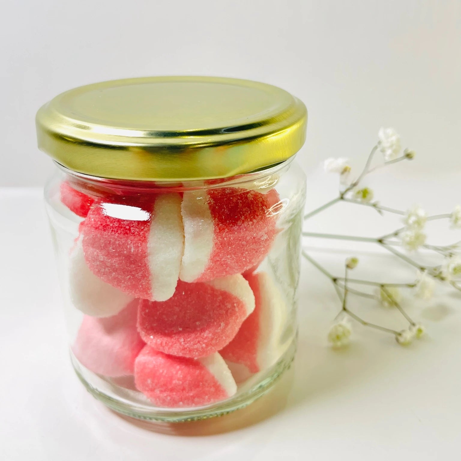 Bote De Besos Rosados Personalizado Para Primera Comunión