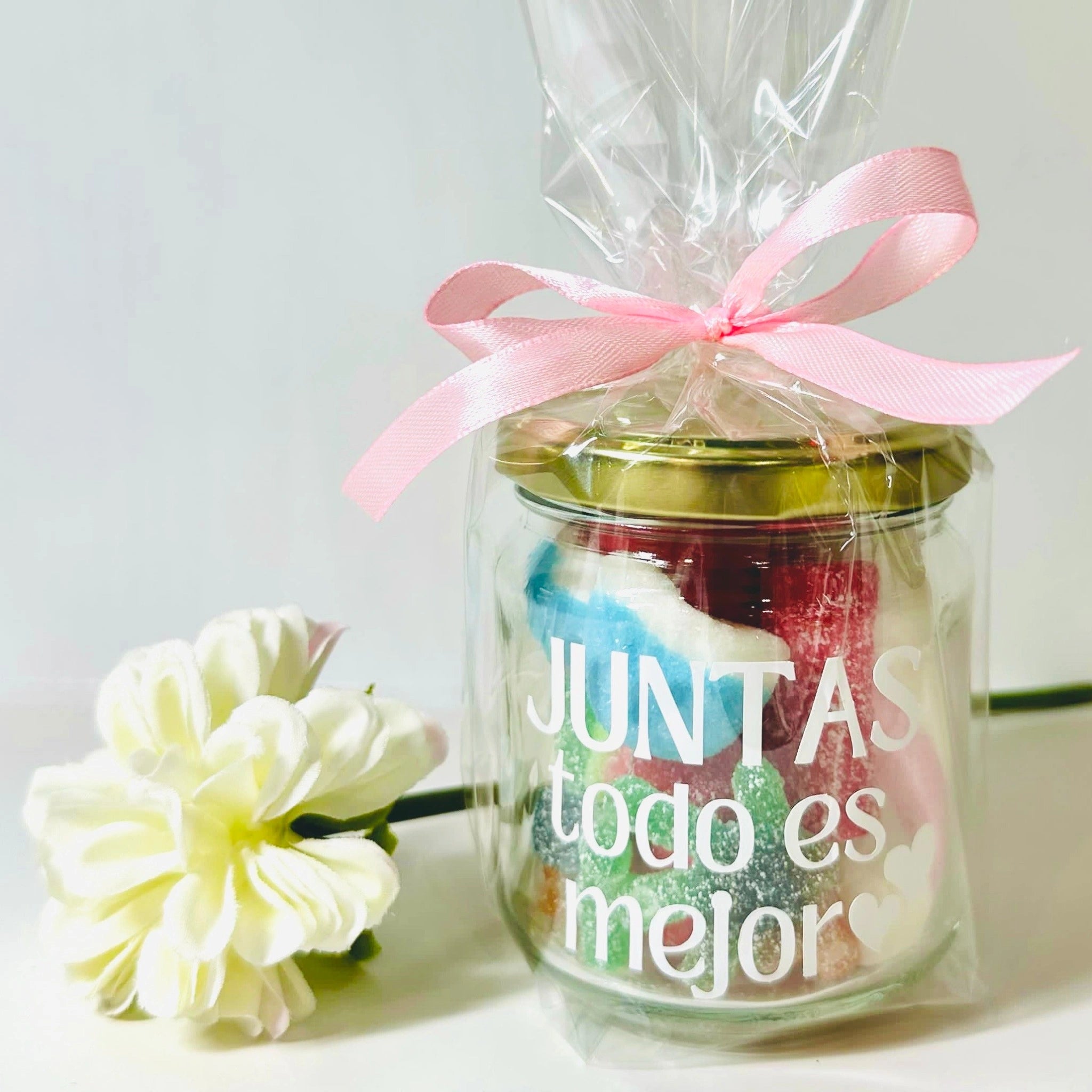 Bote De Gominolas "Juntas Todo Es Mejor"