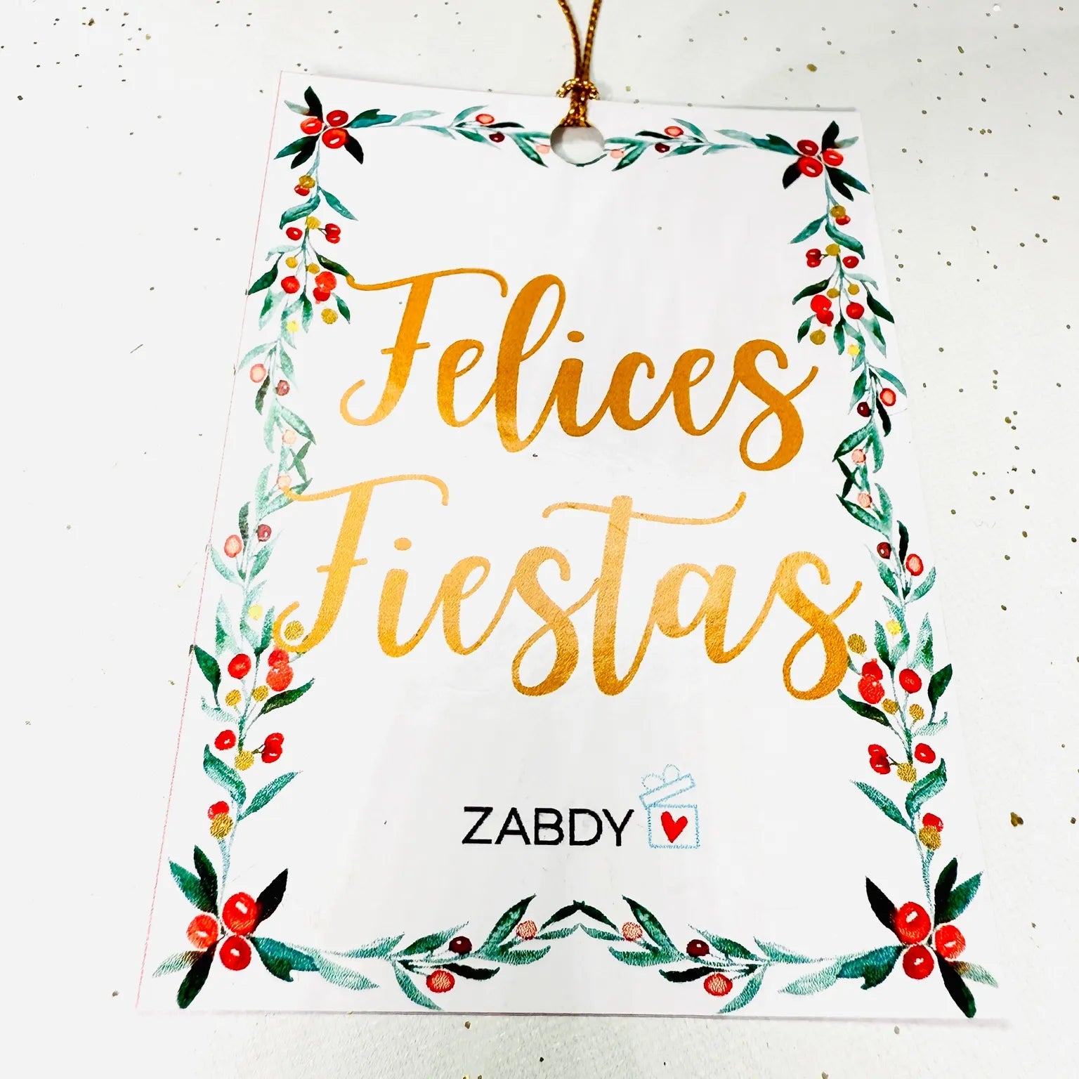 Mini Tarjeta “Felices Fiestas”