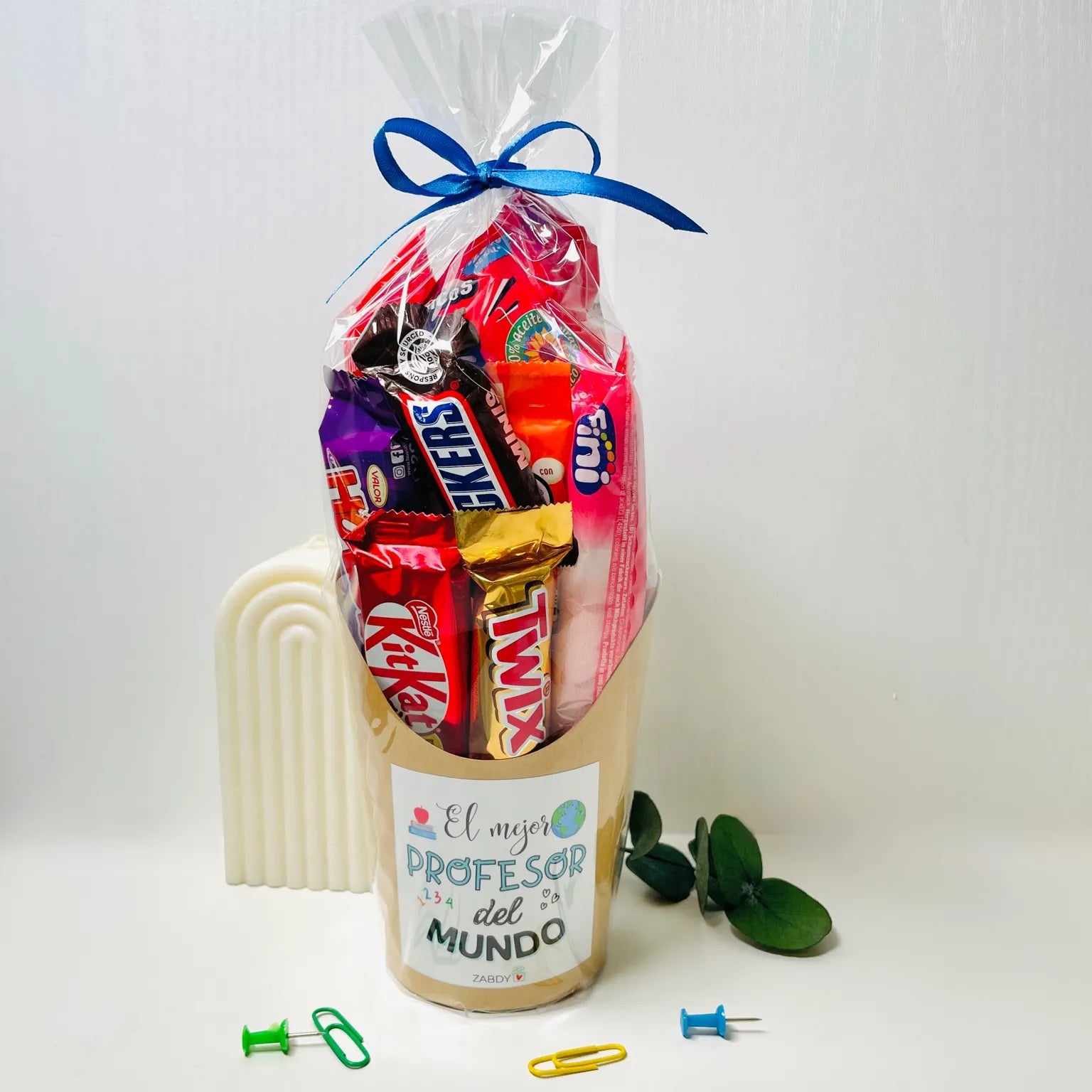Petaca Dulce “El Mejor Profesor del Mundo” – Chocolates y Gominolas