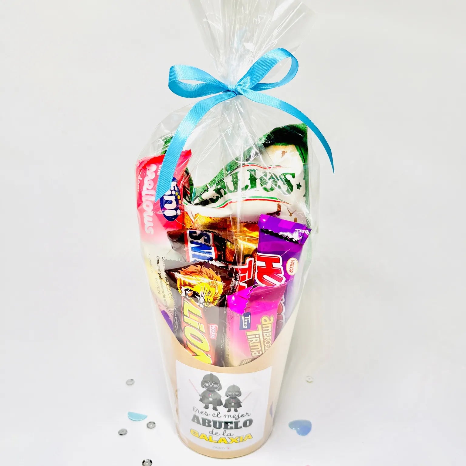 Composición En Vaso Kraft – "El Mejor Abuelo Del Mundo"