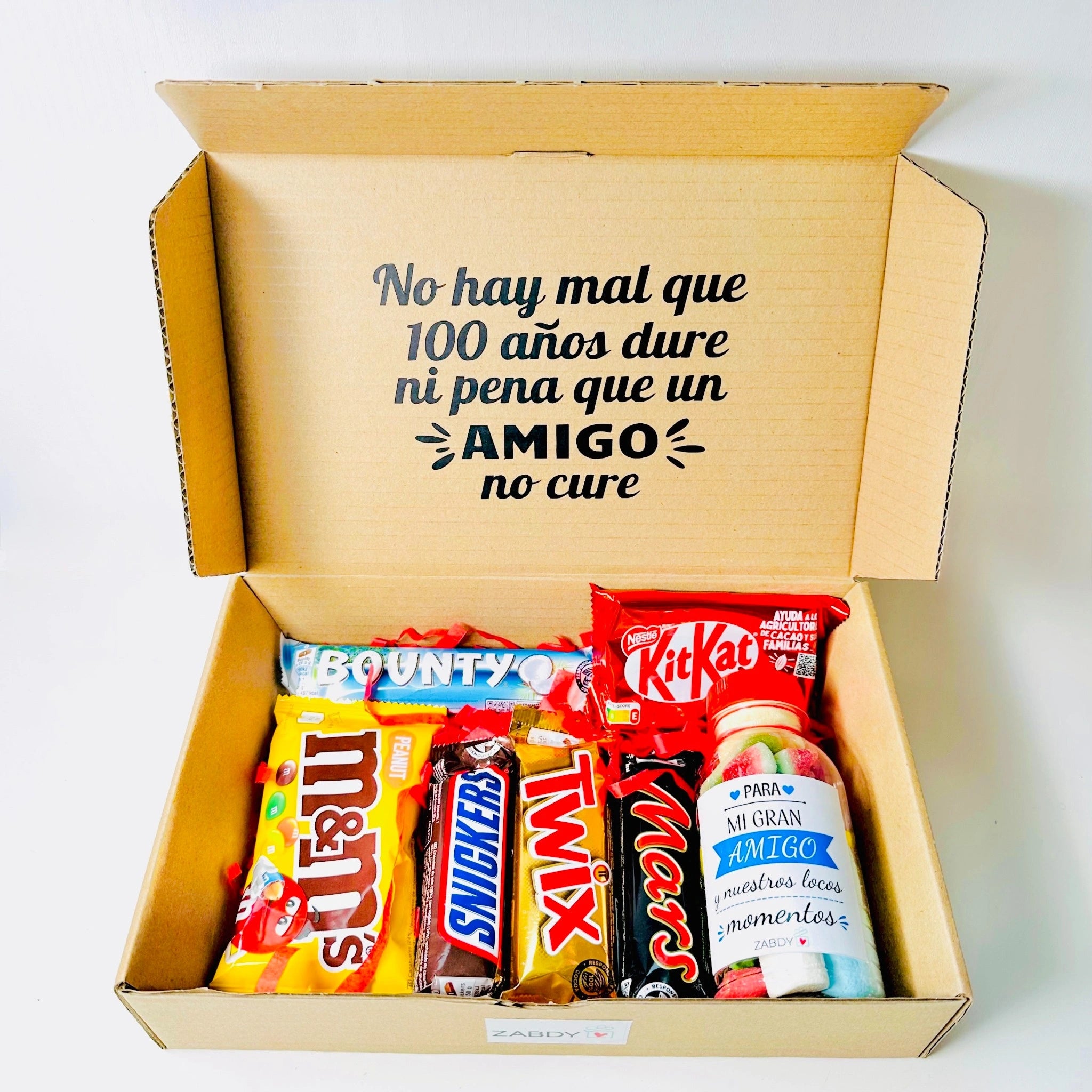 Caja Regalo “No Hay Mal Que 100 Años Dure Ni Pena Que Un Amigo No Cure”