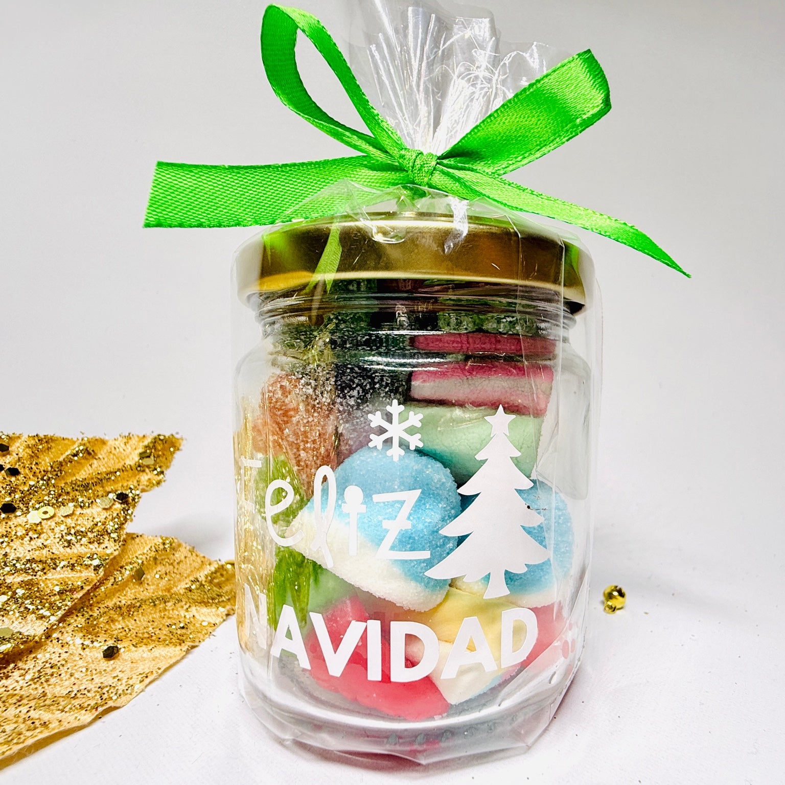 Bote de Gominolas Feliz Navidad
