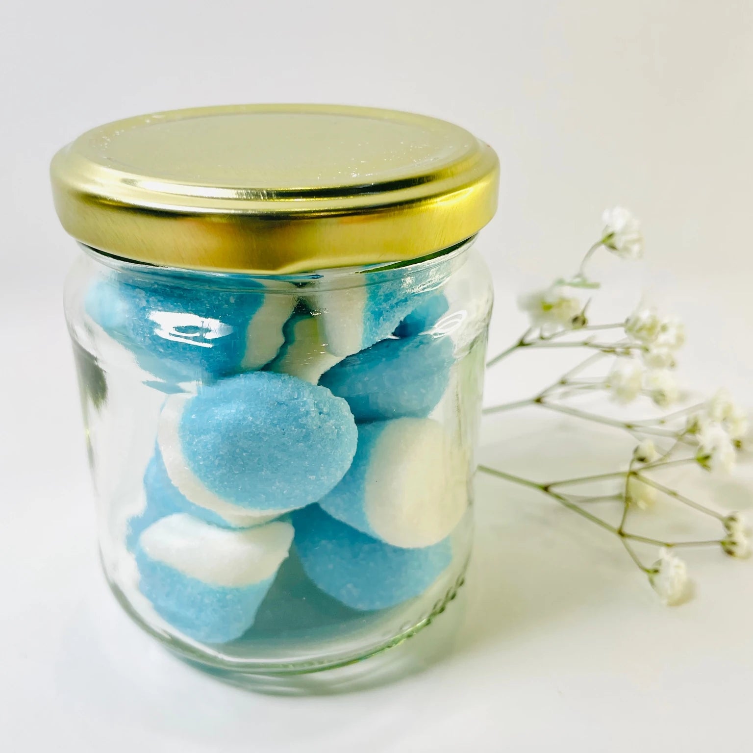 Bote De Besos Azules Personalizado Para Primera Comunión