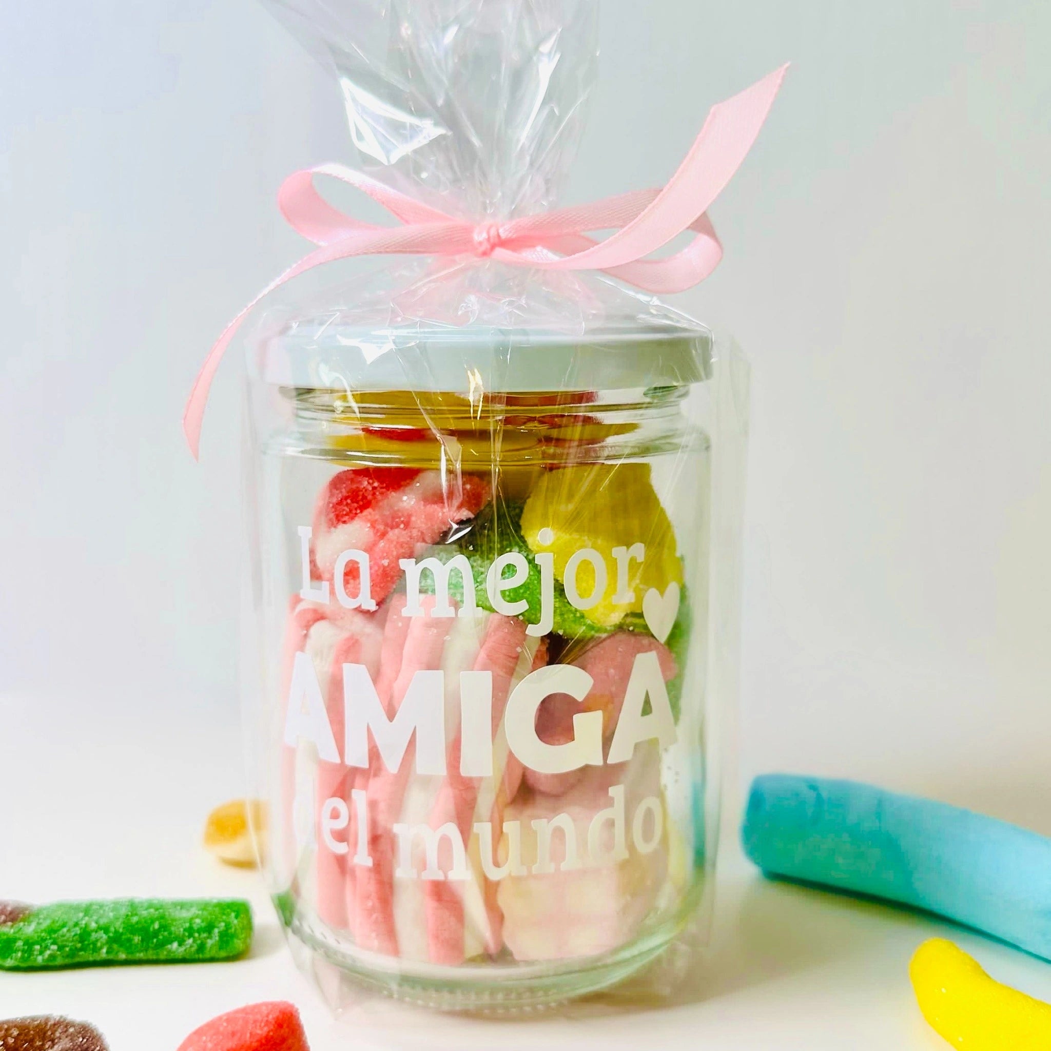 Bote De Gominolas “La Mejor Amiga Del Mundo” – Detalle Dulce y Original para Regalar