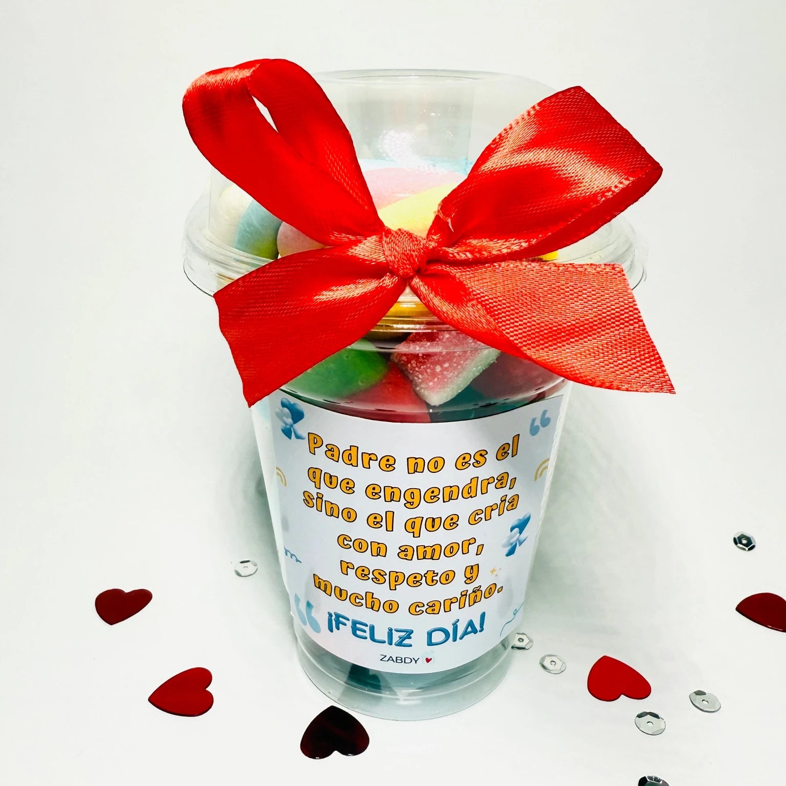 Vaso de Gominolas y Nubes – Detalle para Papá
