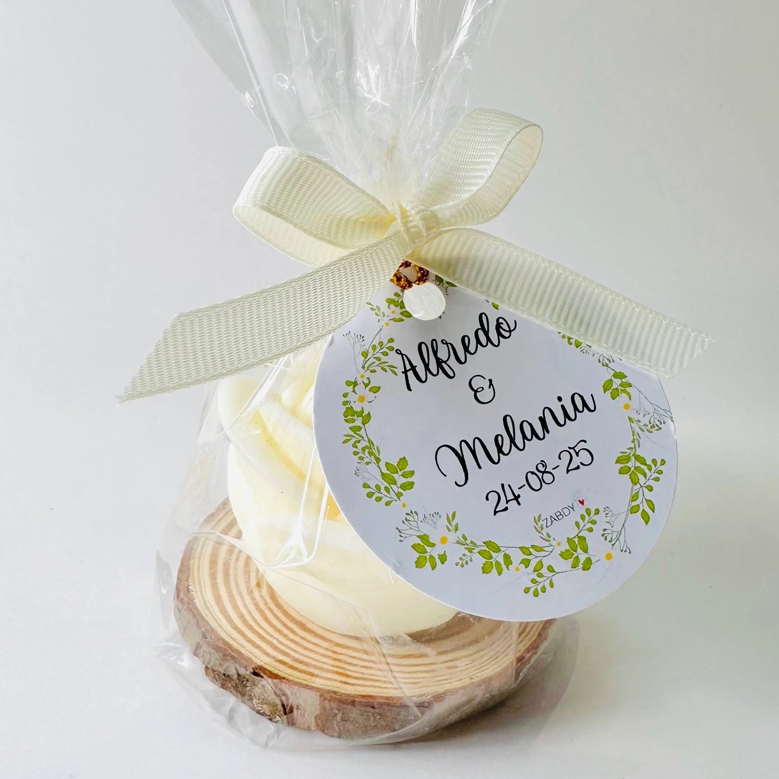 Vela de Soja en Forma de Rosa