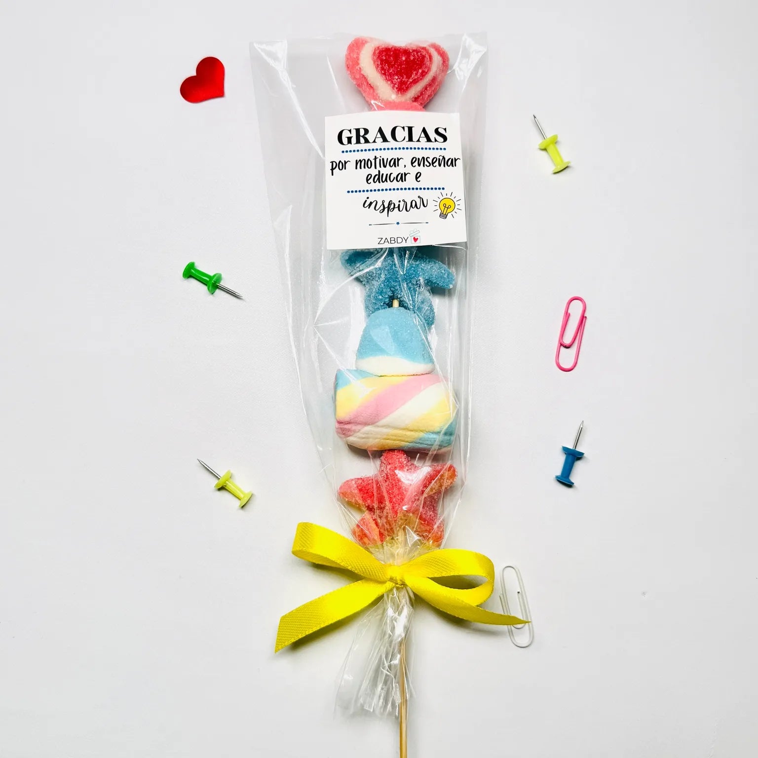 Brocheta de Gominolas y Nubes – Gracias Profe