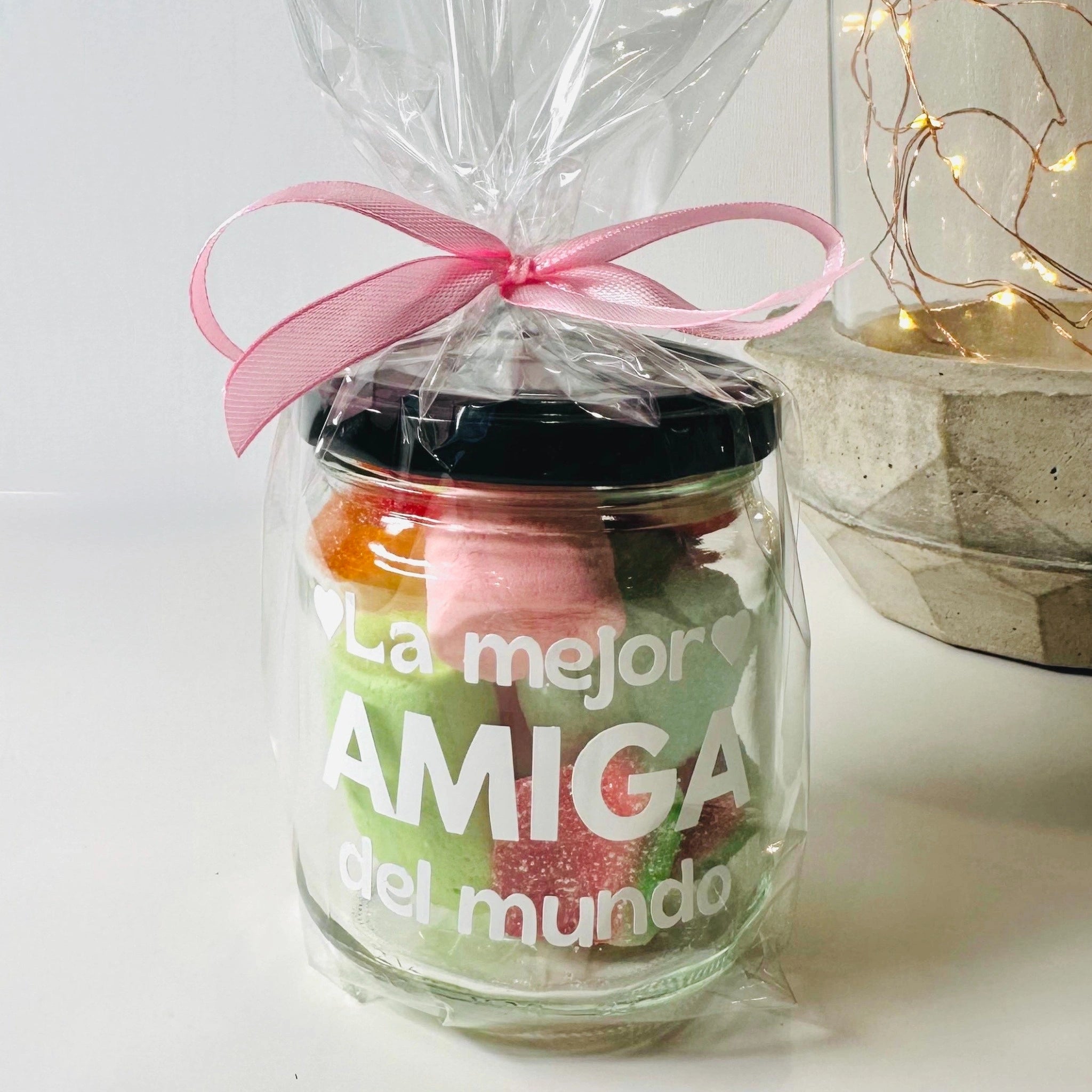 Bote De Gominolas Y Nubes "La Mejor Amiga Del Mundo"