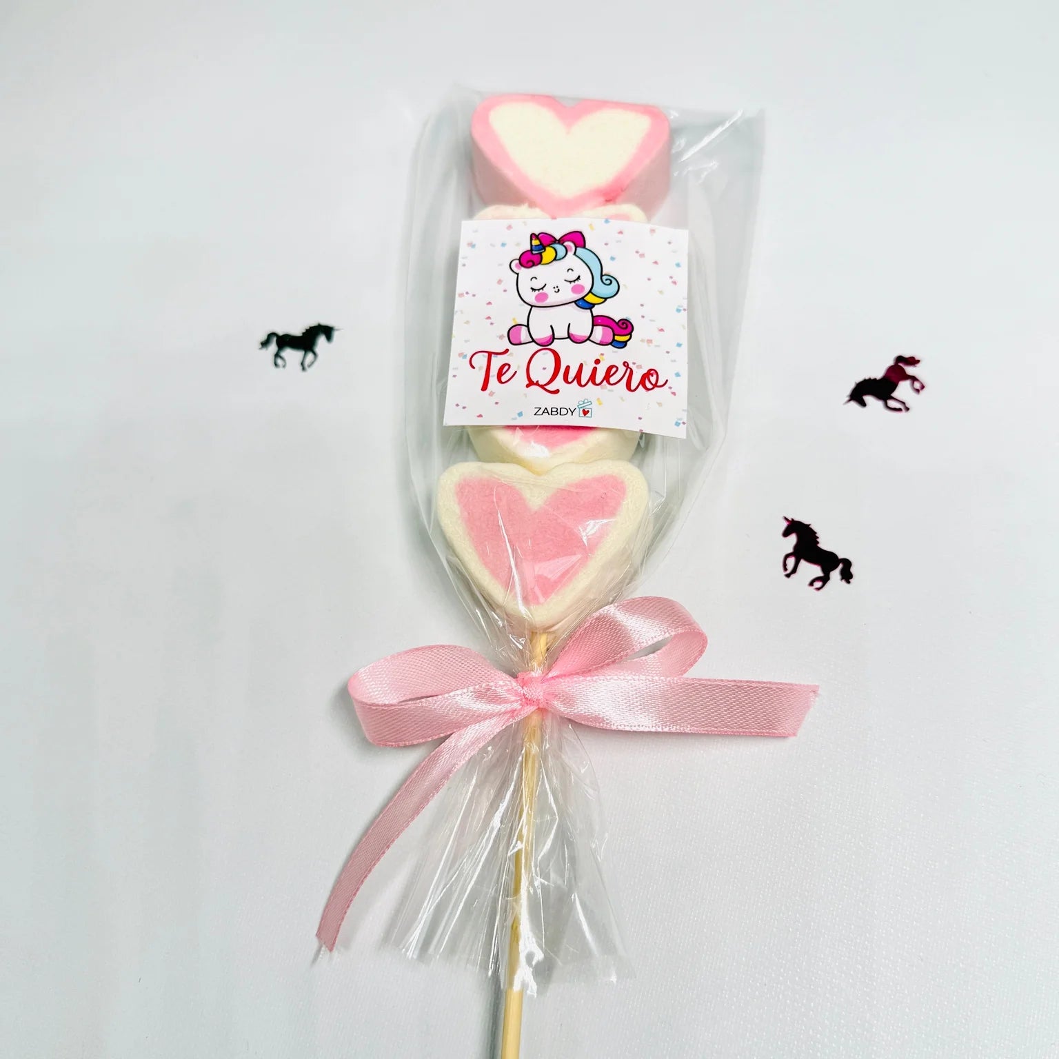 Brocheta de Nubes en Forma de Corazón “Te Quiero” – Dulce Detalle Especial