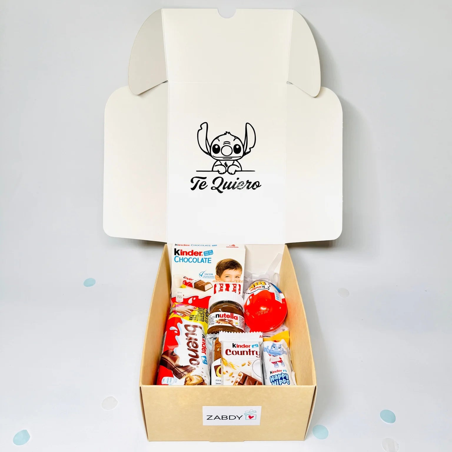 Mini Caja Kinder – Diseño “Te Quiero” Stitch