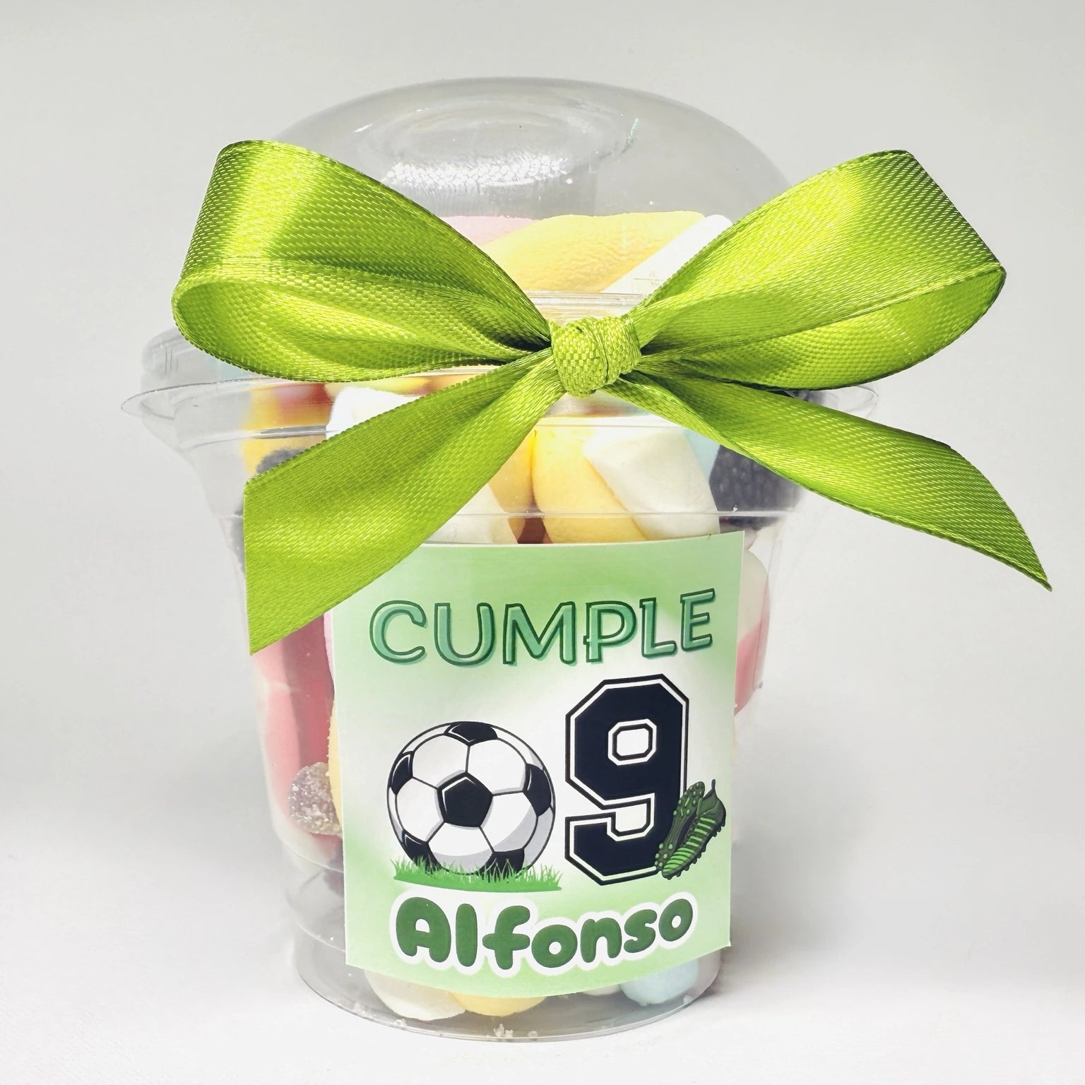 Vaso de Nubes y Gominolas Personalizado – Detalle para Cumpleaños