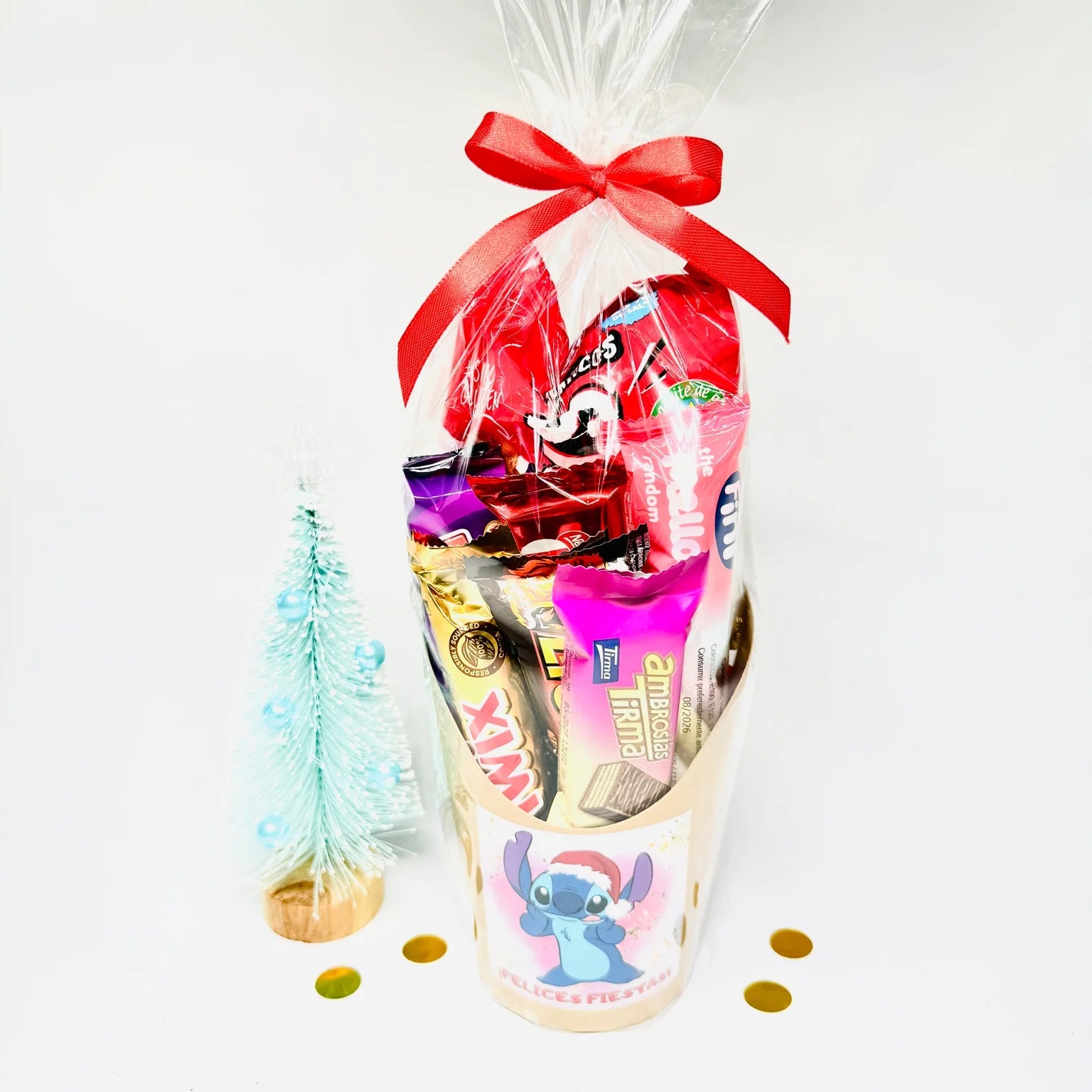 Composición de snacks y chocolates navideños – Especial Navidad