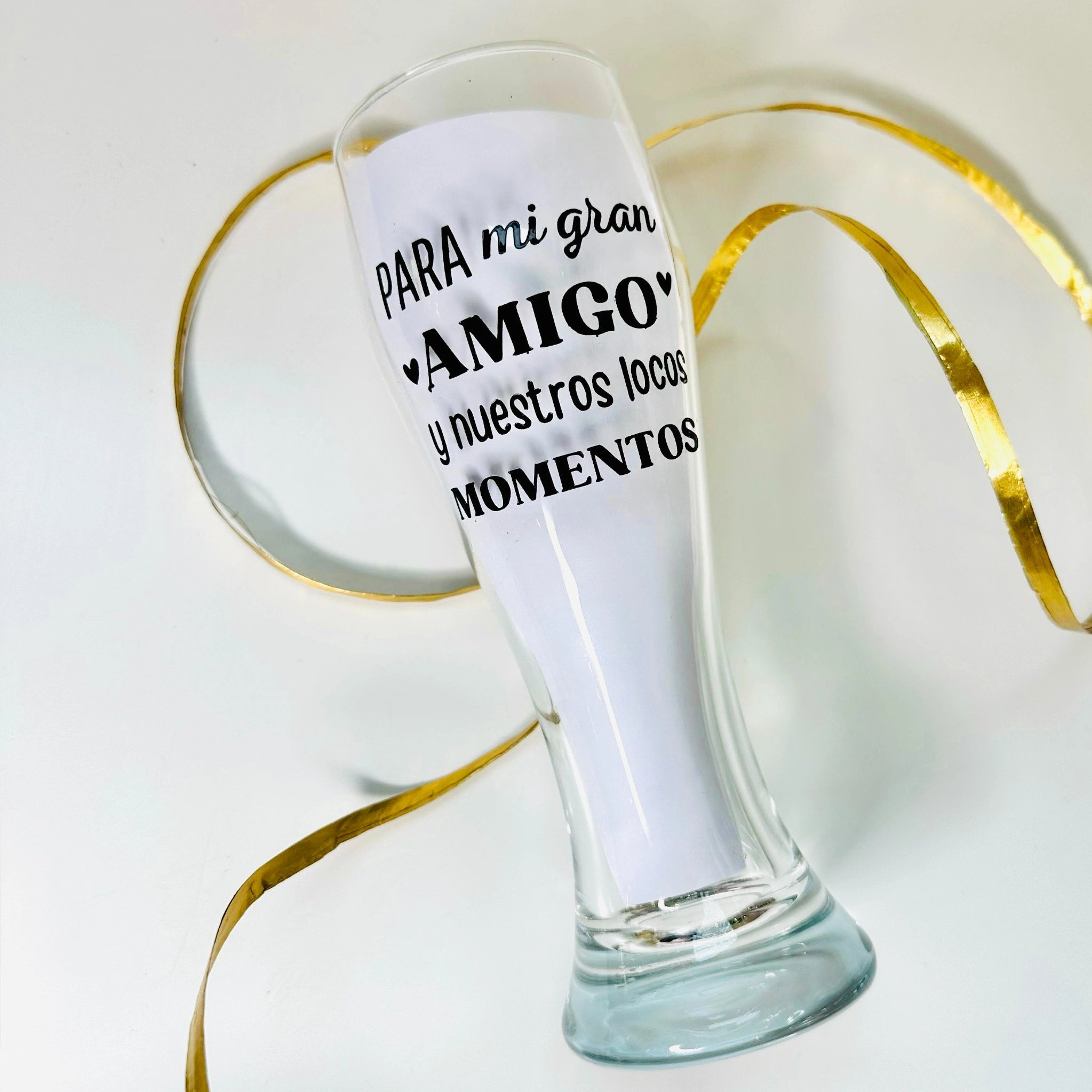Vaso De Cerveza “Para Mi Gran Amigo Y Nuestros Locos Momentos”