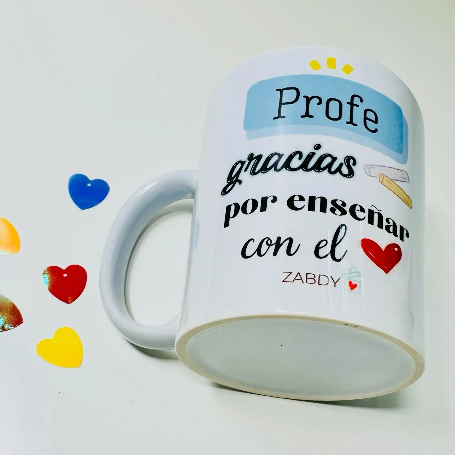 Taza regalo para profesores – “Esta taza pertenece al mejor profe” – Detalle personalizado para el Día del Maestro