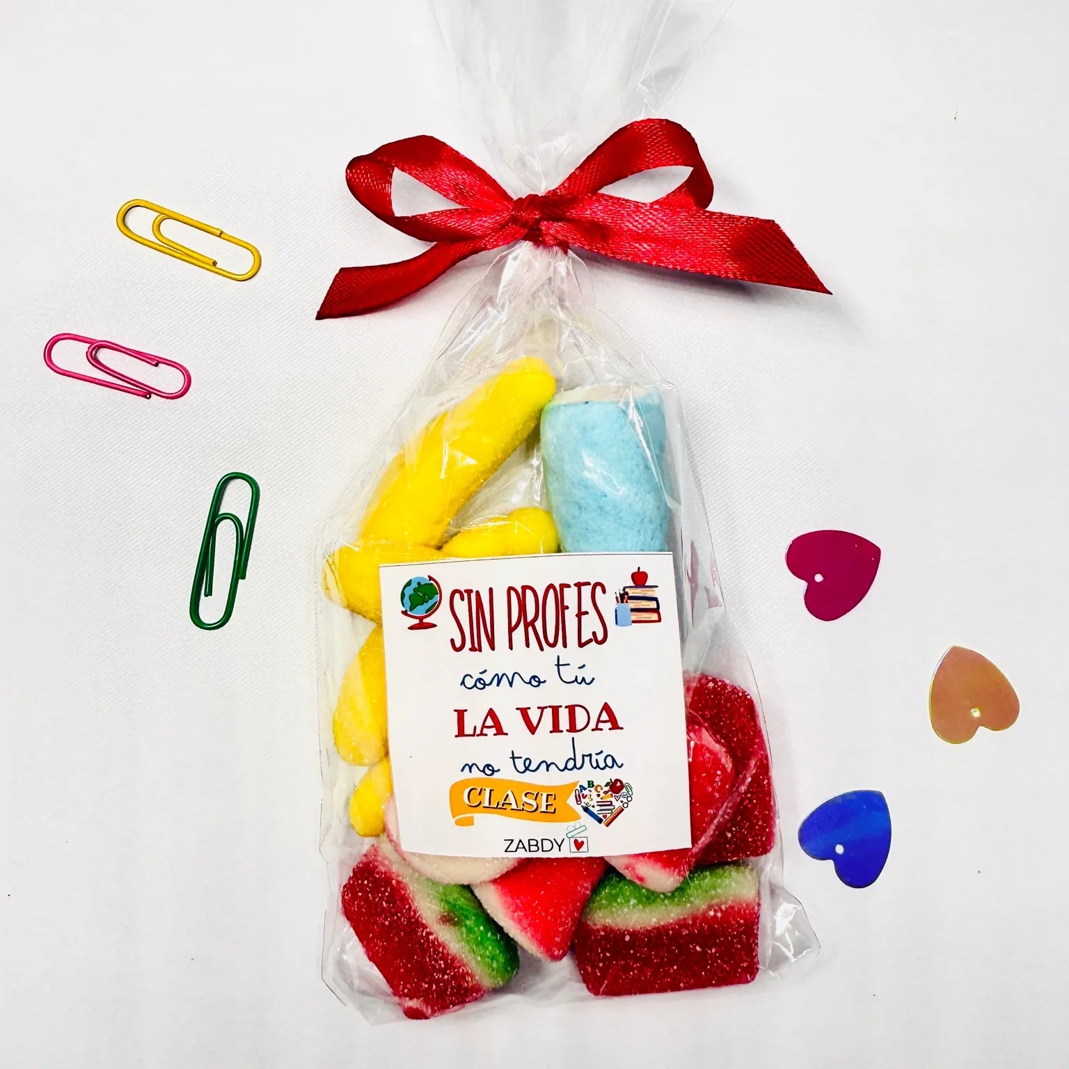 Bolsa de Gominolas y Nubes “Sin profes como tú, la vida no tendría clase”