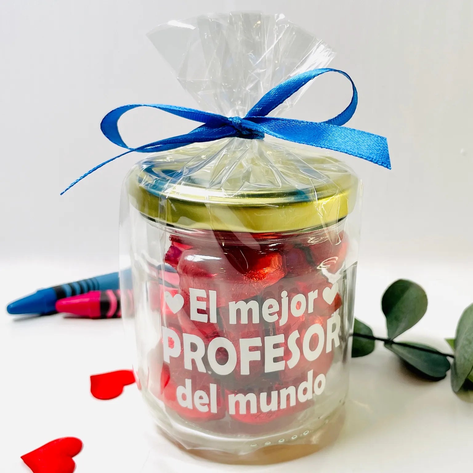 Bote Bombones  “El mejor profesor del mundo” - Regalo especial y dulce