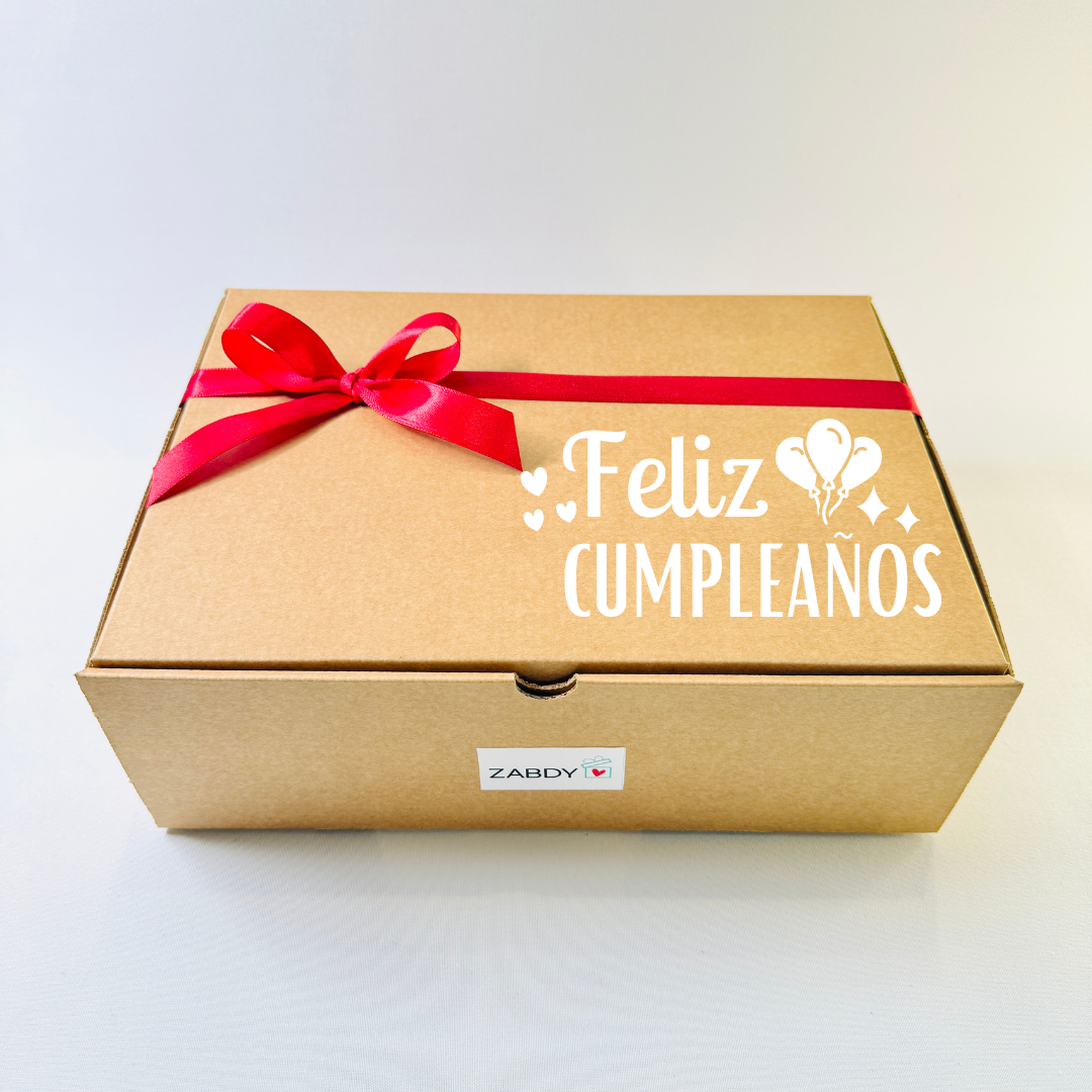 Caja feliz cumpleaño