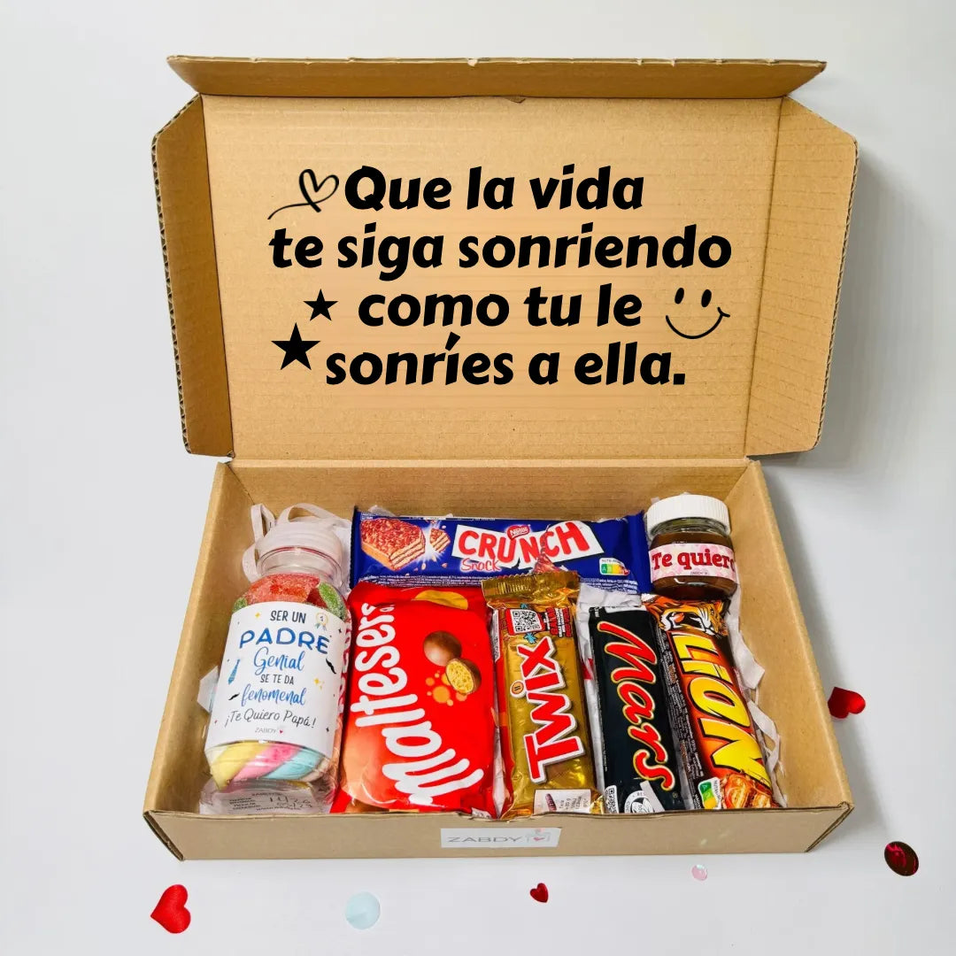 Caja Dulce para Papá – “Que la vida te siga sonriendo”