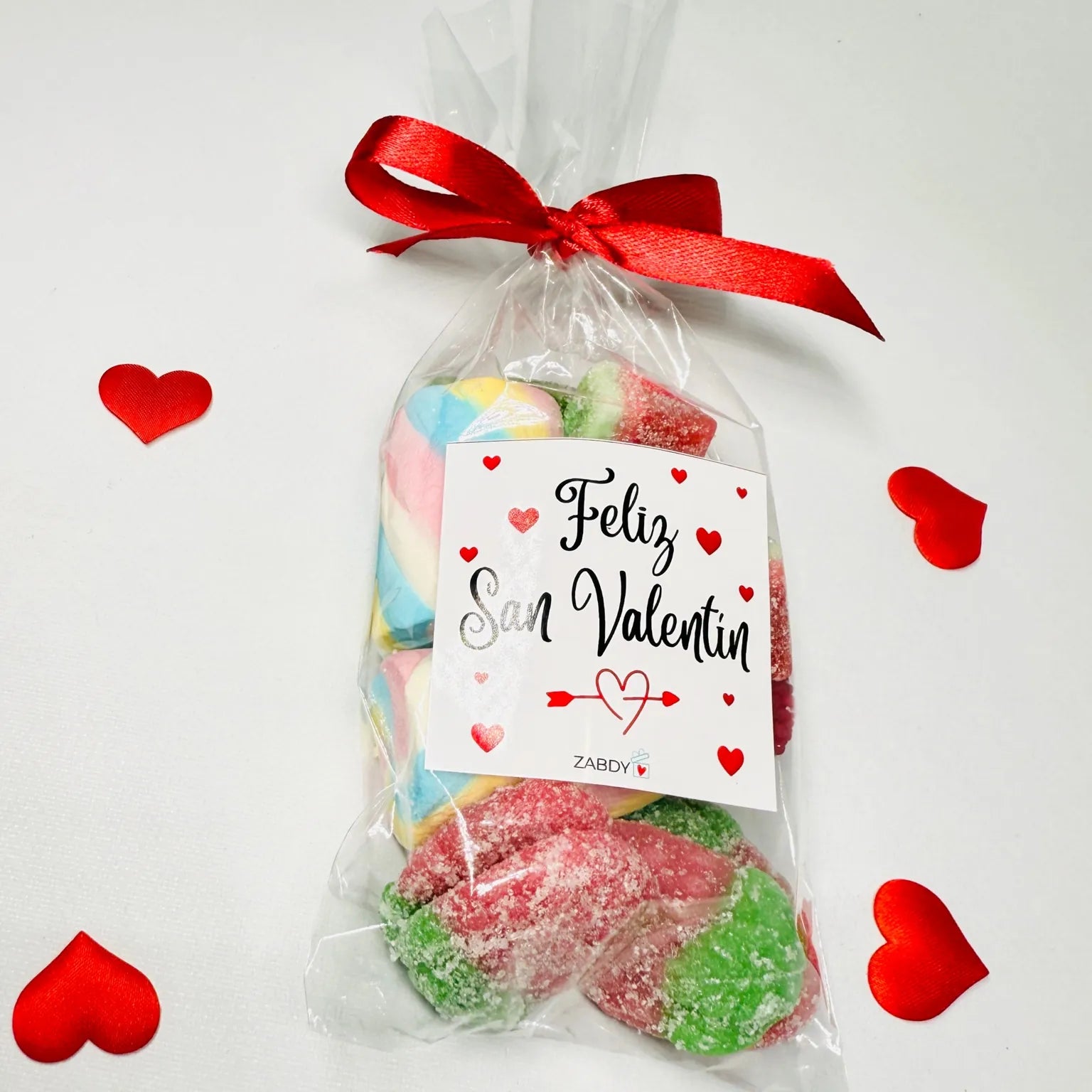 Bolsa Dulce San Valentín Con Gominolas Y Nubes