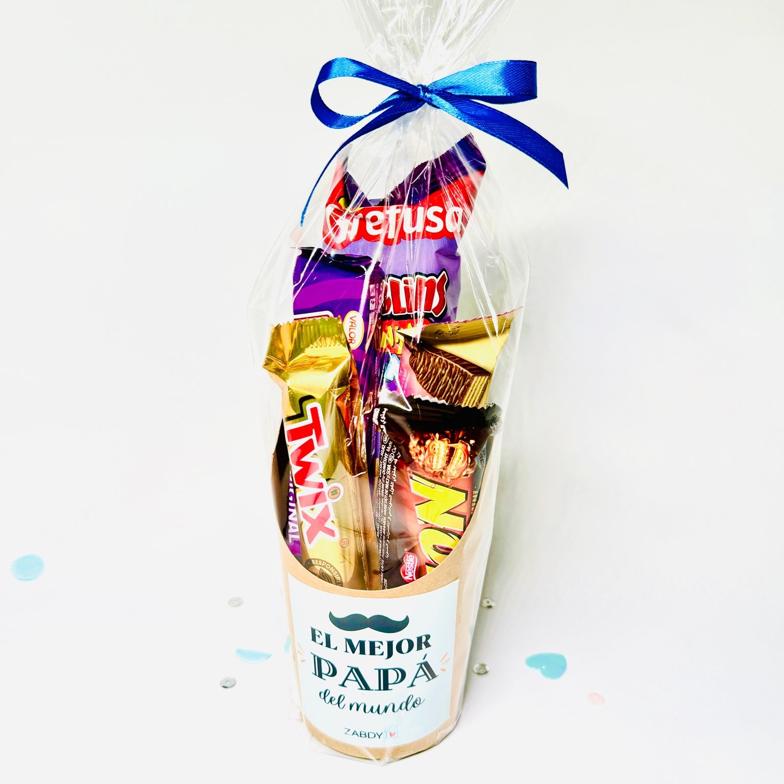 Composición En Vaso Kraft – El Mejor Papá Del Mundo