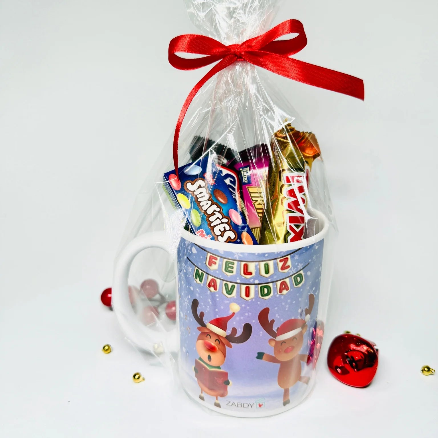 Taza Navideña con Chocolates – Regalo Dulce y Original para Navidad