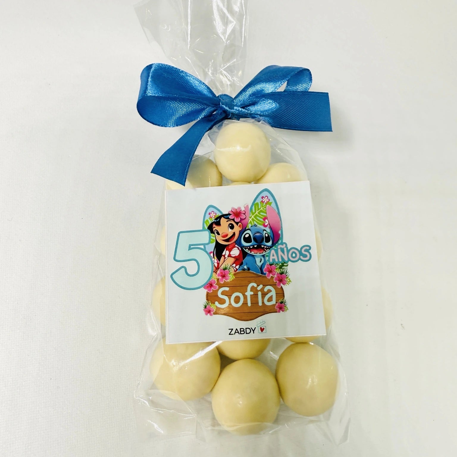 Bolsa de Bolas de Chocolate Blanco Cumpleaños