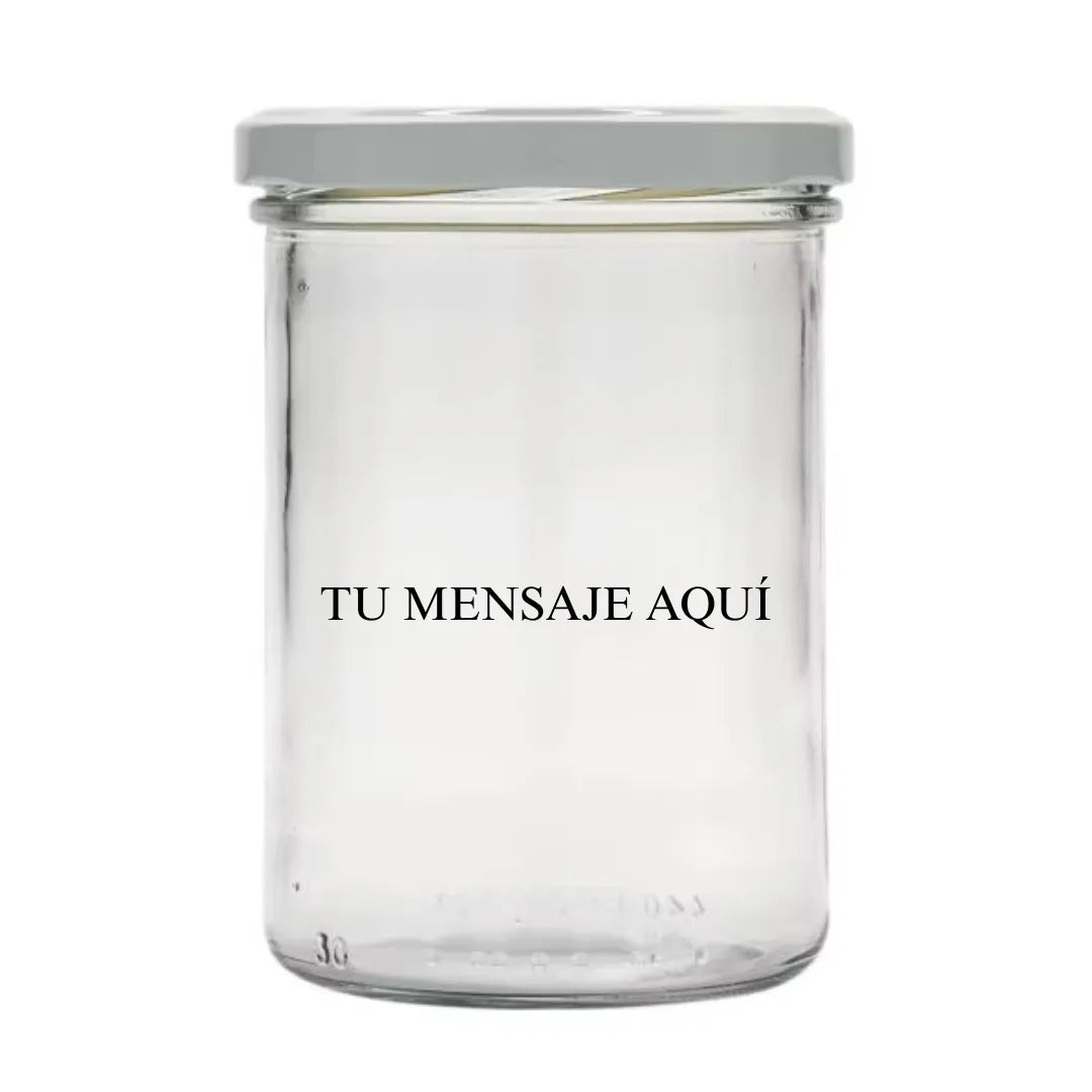 Bote De Cristal Grande Personalizado