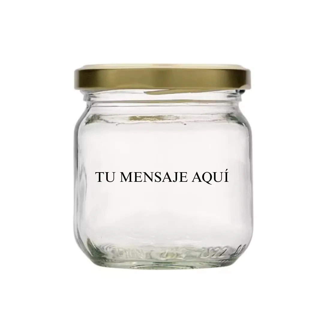 Bote De Cristal Pequeño Personalizado