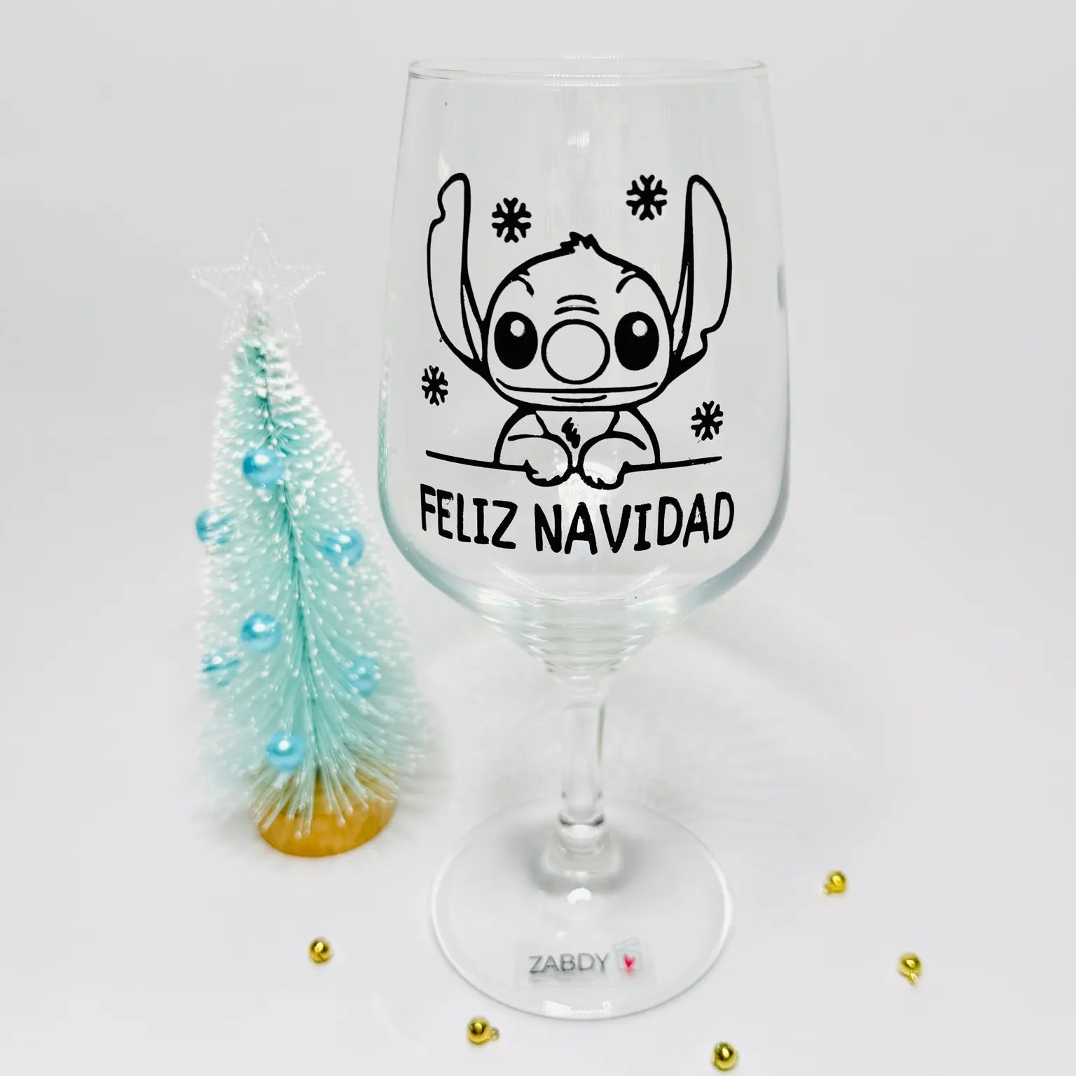 Copa de Vino “Feliz Navidad” – Diseño Exclusivo y Pintada a Mano