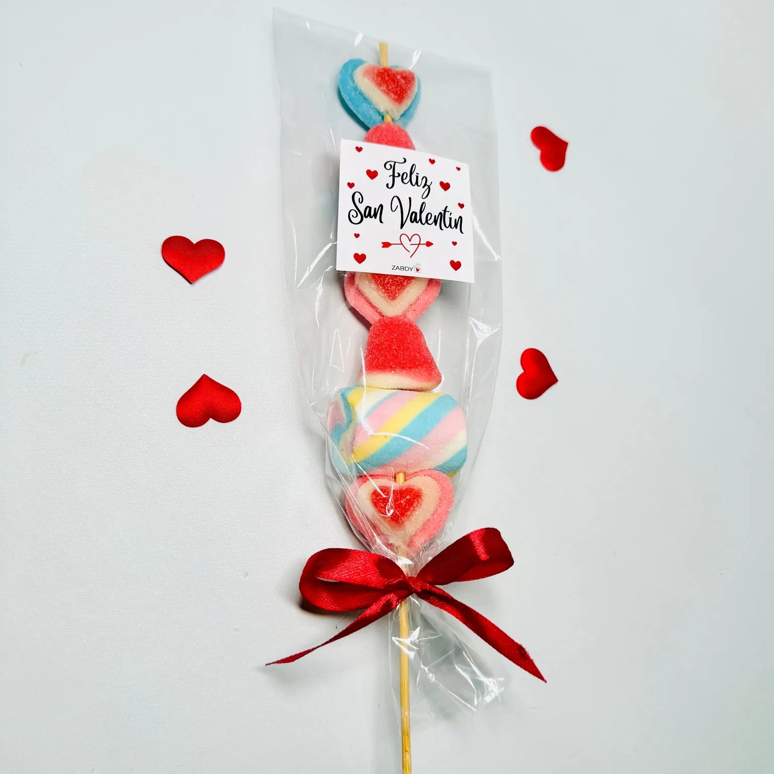 Brocheta Dulce San Valentín De Gominolas Y Nubes