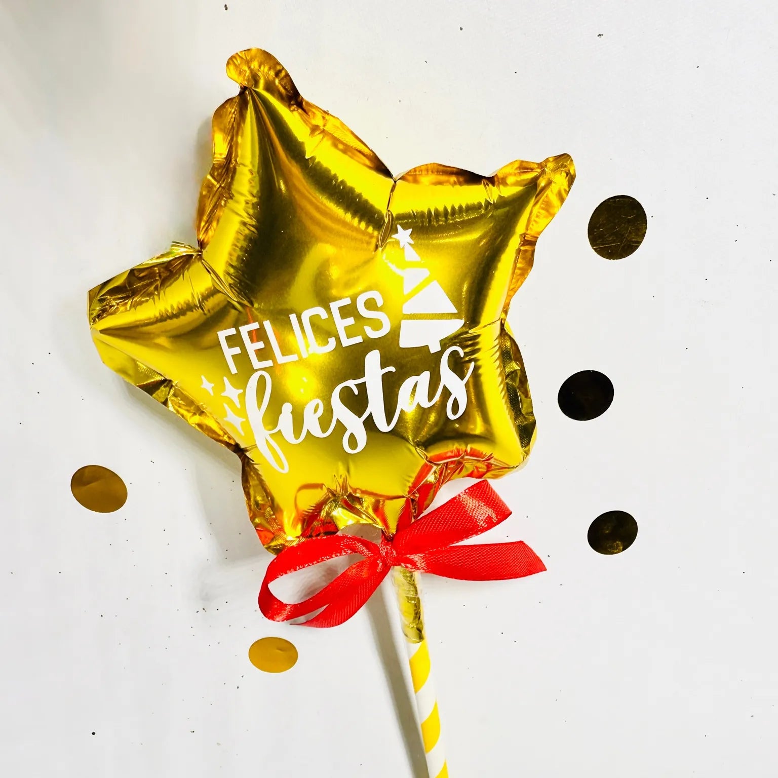 Mini Globo Estrella "Felices Reyes"