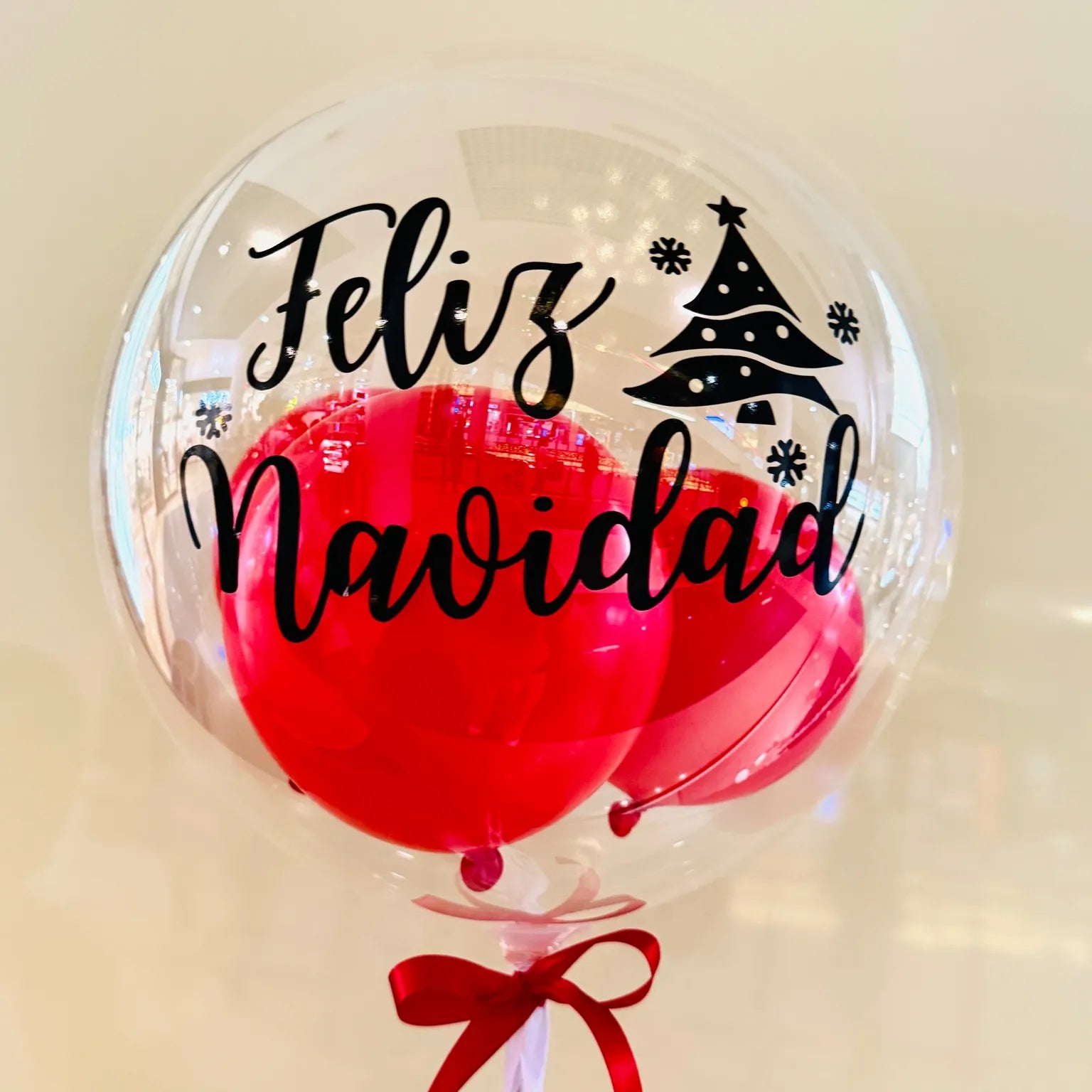 Globo Burbuja "Feliz Navidad"