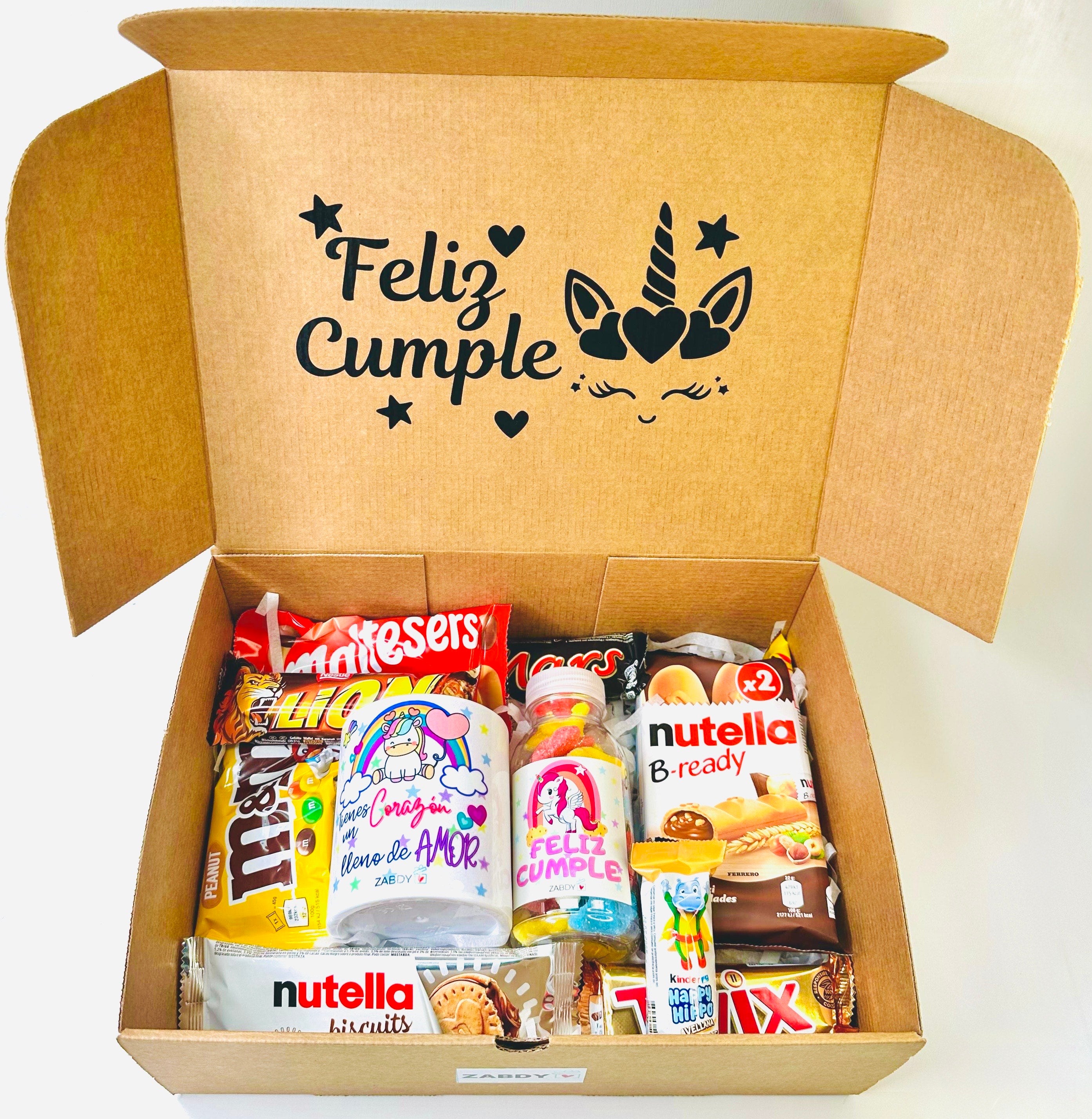 Caja Regalo Feliz Cumple Unicornio