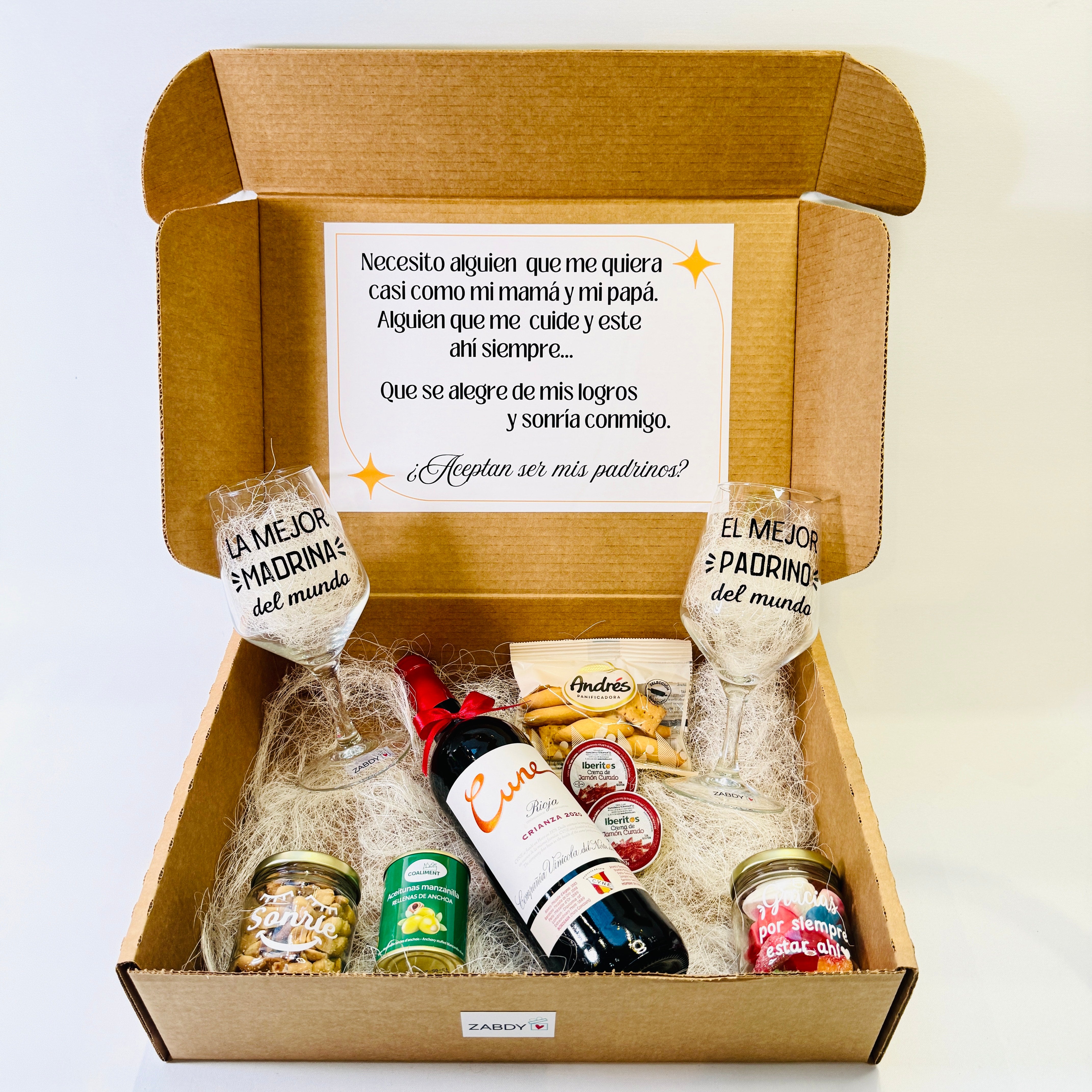 Caja Regalo ¿Quieren Ser Mis Padrinos?