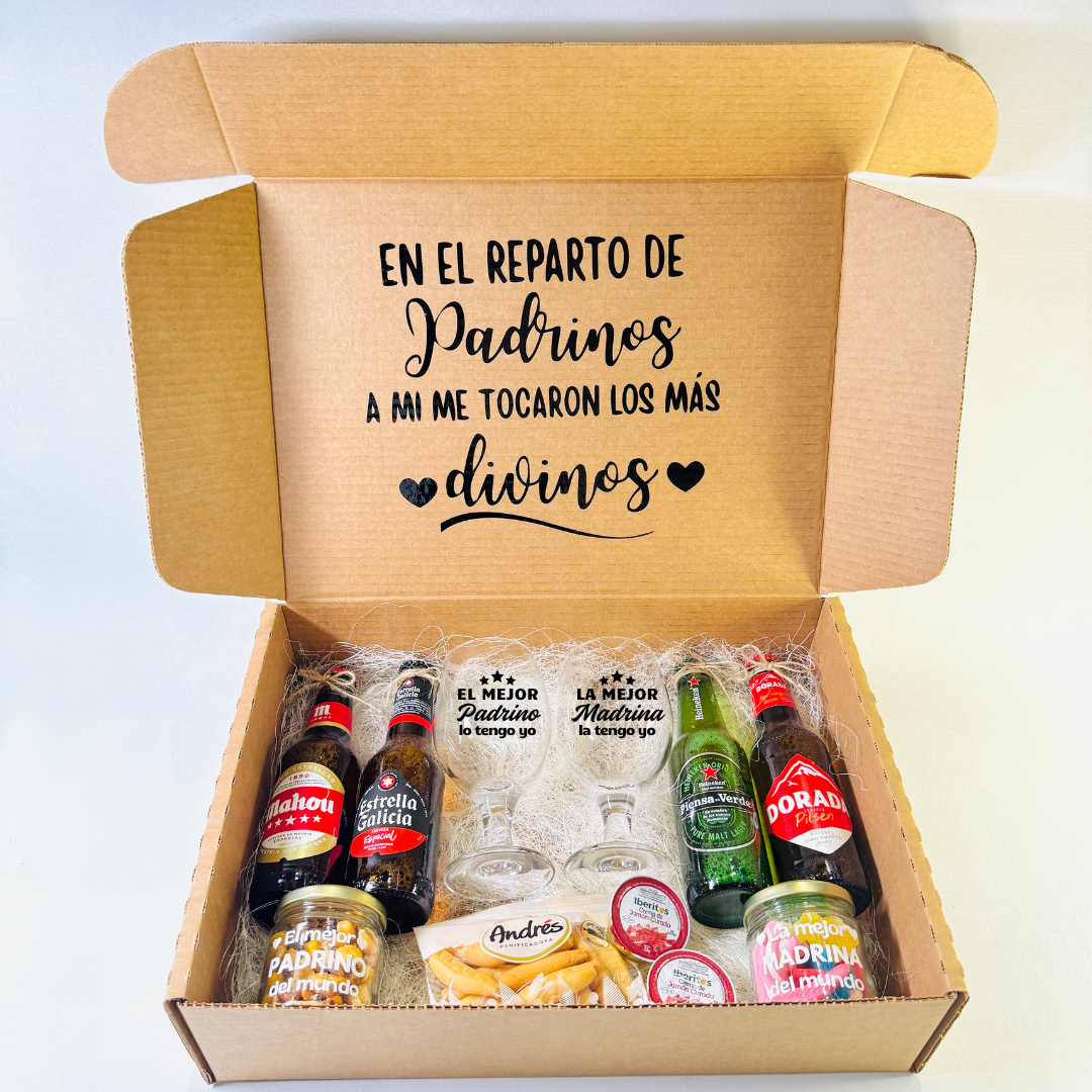 Caja Regalo Padrinos Los Más Divinos